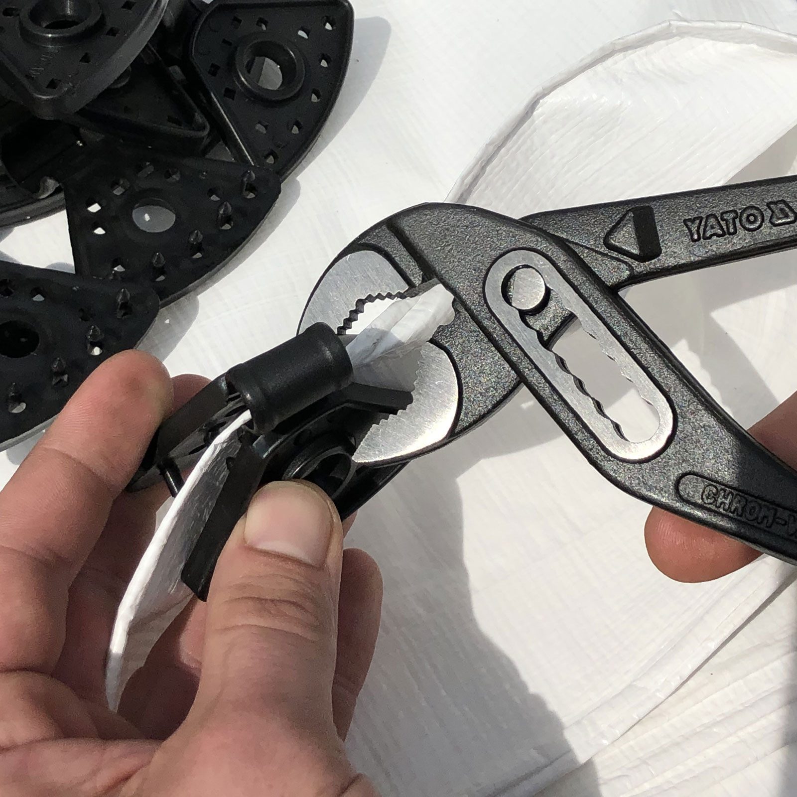 Zill Schutzplane Spezial Kunststoff-Clips schwarz 10 Stück