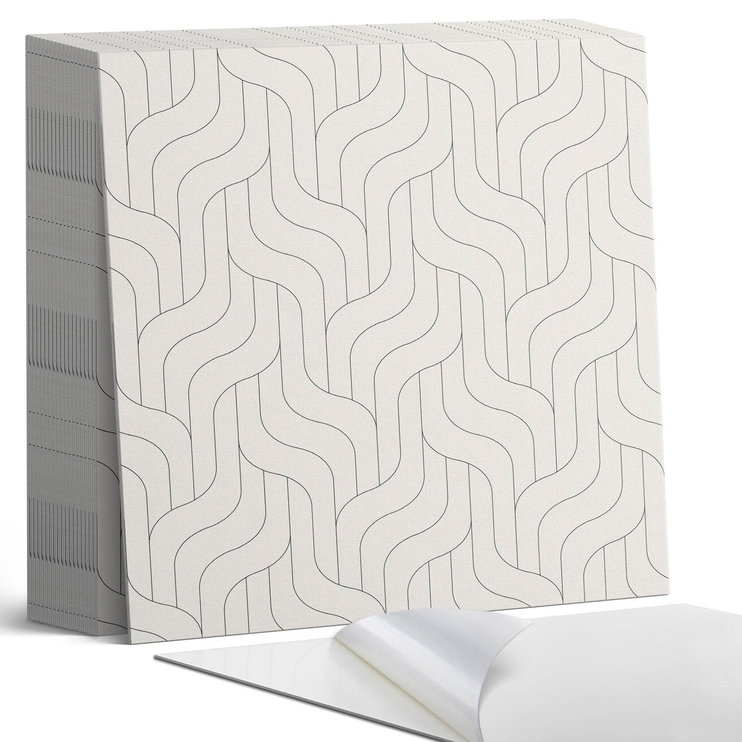 Coloray Vinylfliesen Selbstklebende Bodenfliesen aus Vinyl, Selbstklebende PVC-Fliesen