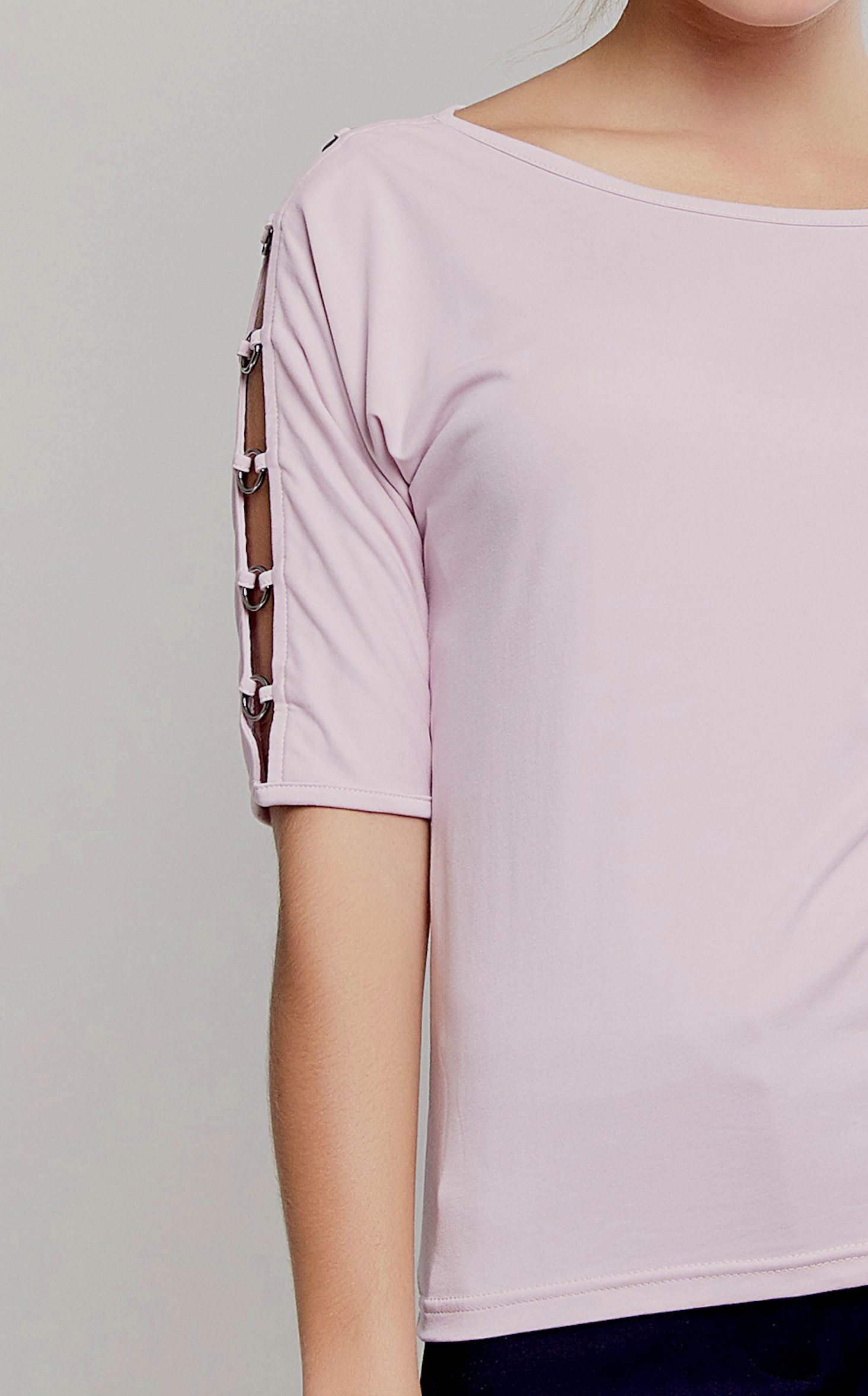 Passioni T-Shirt mit Cut-Outs günstig online kaufen