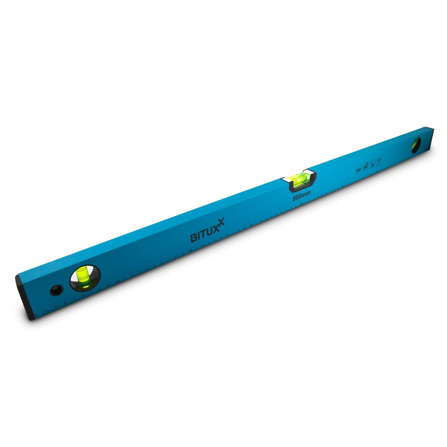 Bituxx Wasserwaage Aluminium mit Magneten 80cm, (MS-19290), magnetisch