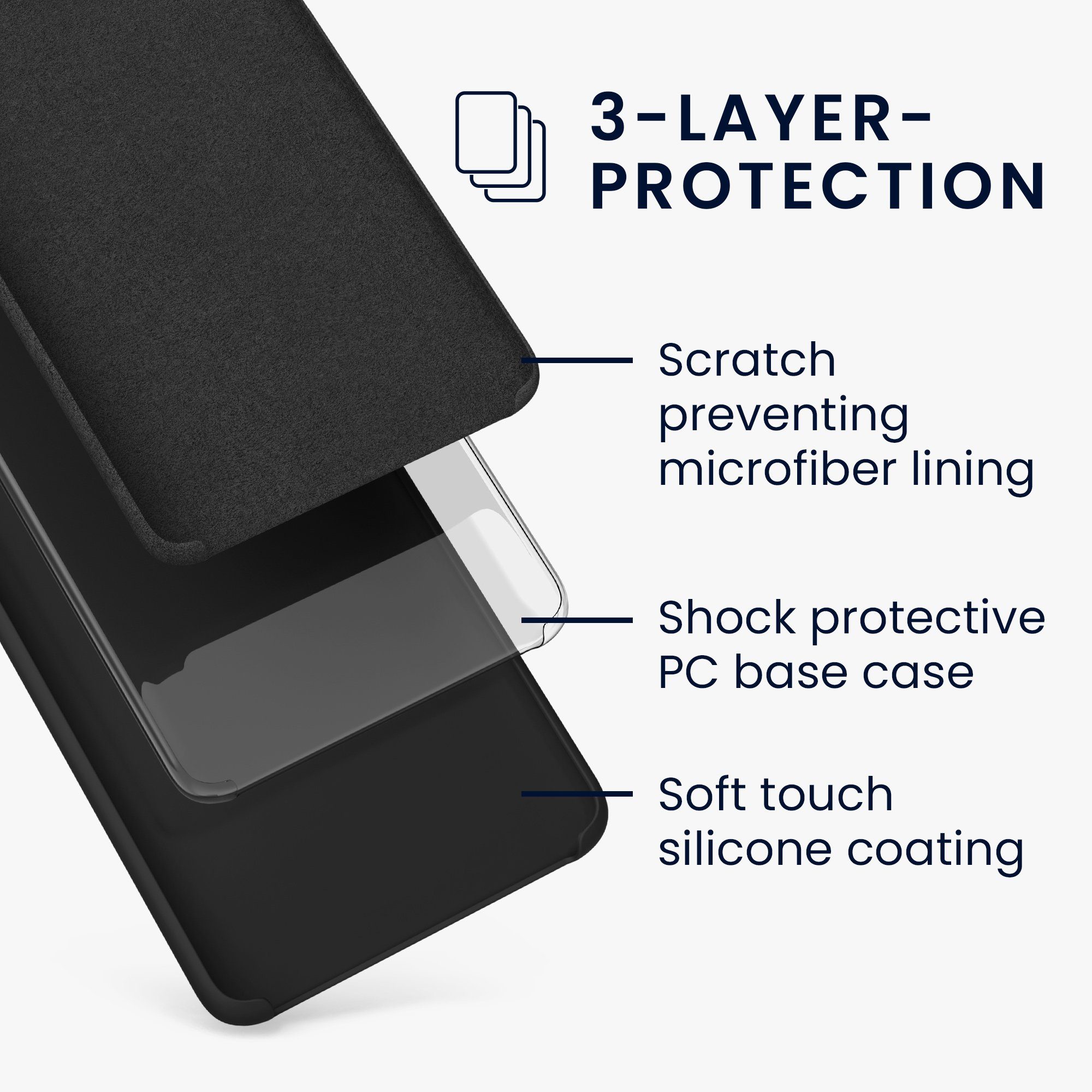 kwmobile Handyhülle Handyhülle für Oppo Find X5 (5G) Hülle, Weiches Handy Silikon Case - Schutzhülle Cover
