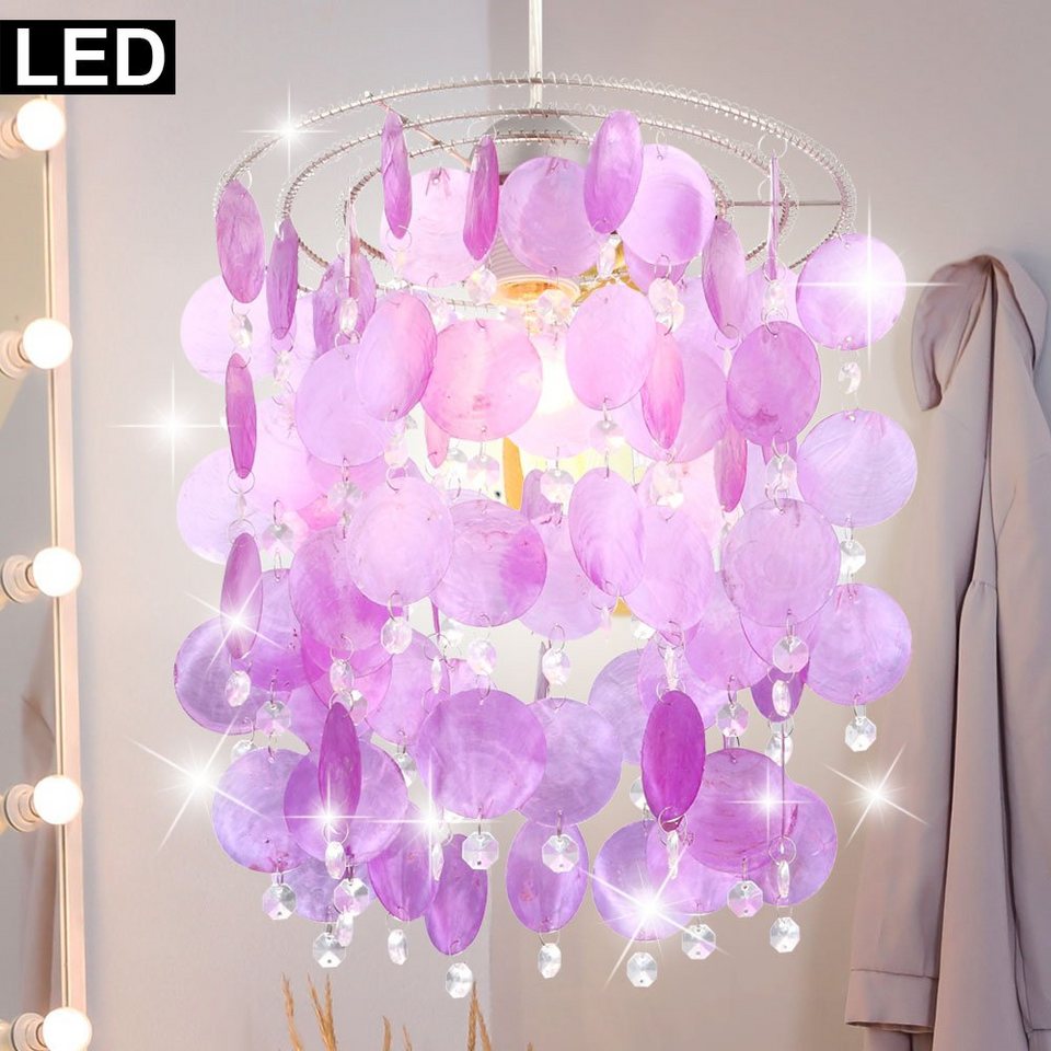 LED Design Decken Lampe Pendel Hänge Glas-Kristall Leuchte Beleuchtung Küche