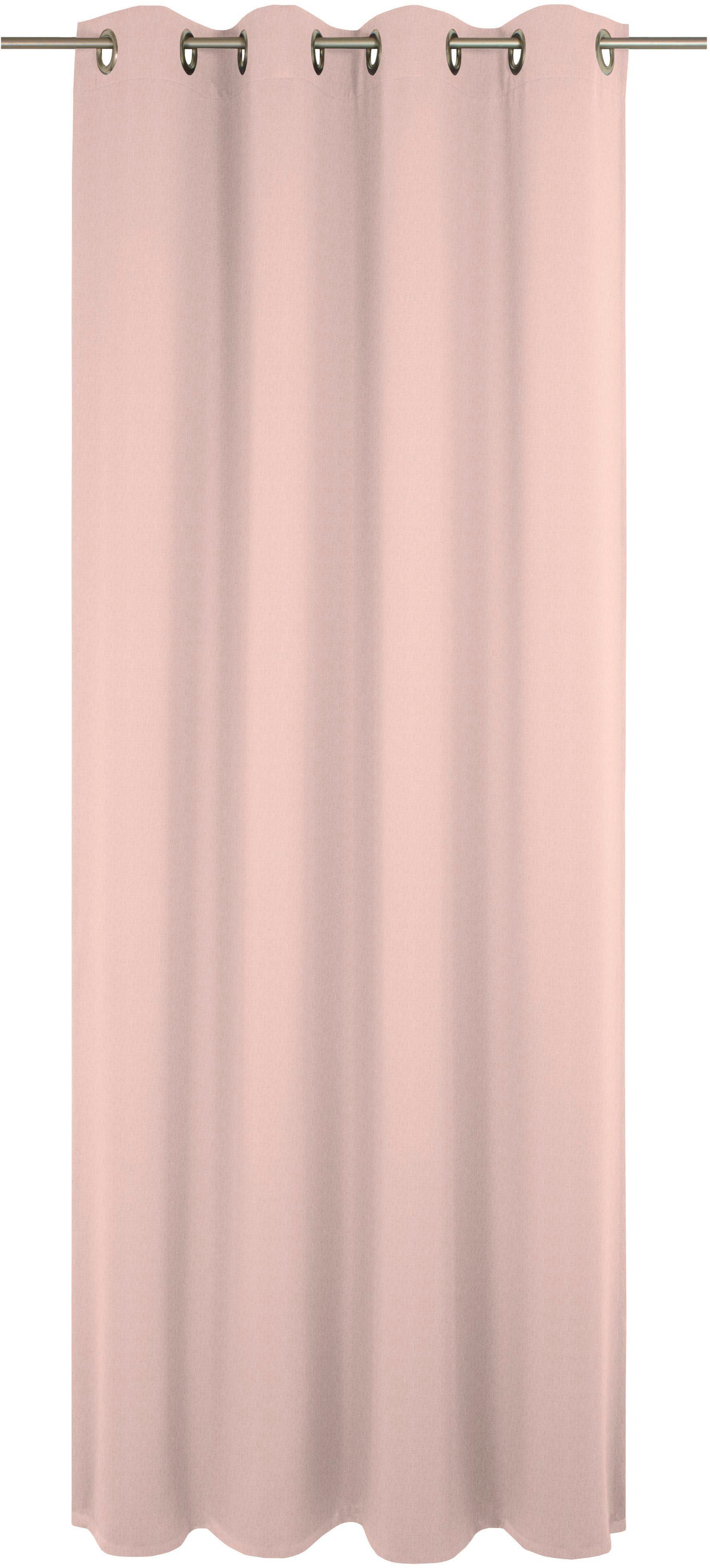 Vorhang Sunday, Wirth, Ösen (1 St), halbtransparent, nach Maß rosa