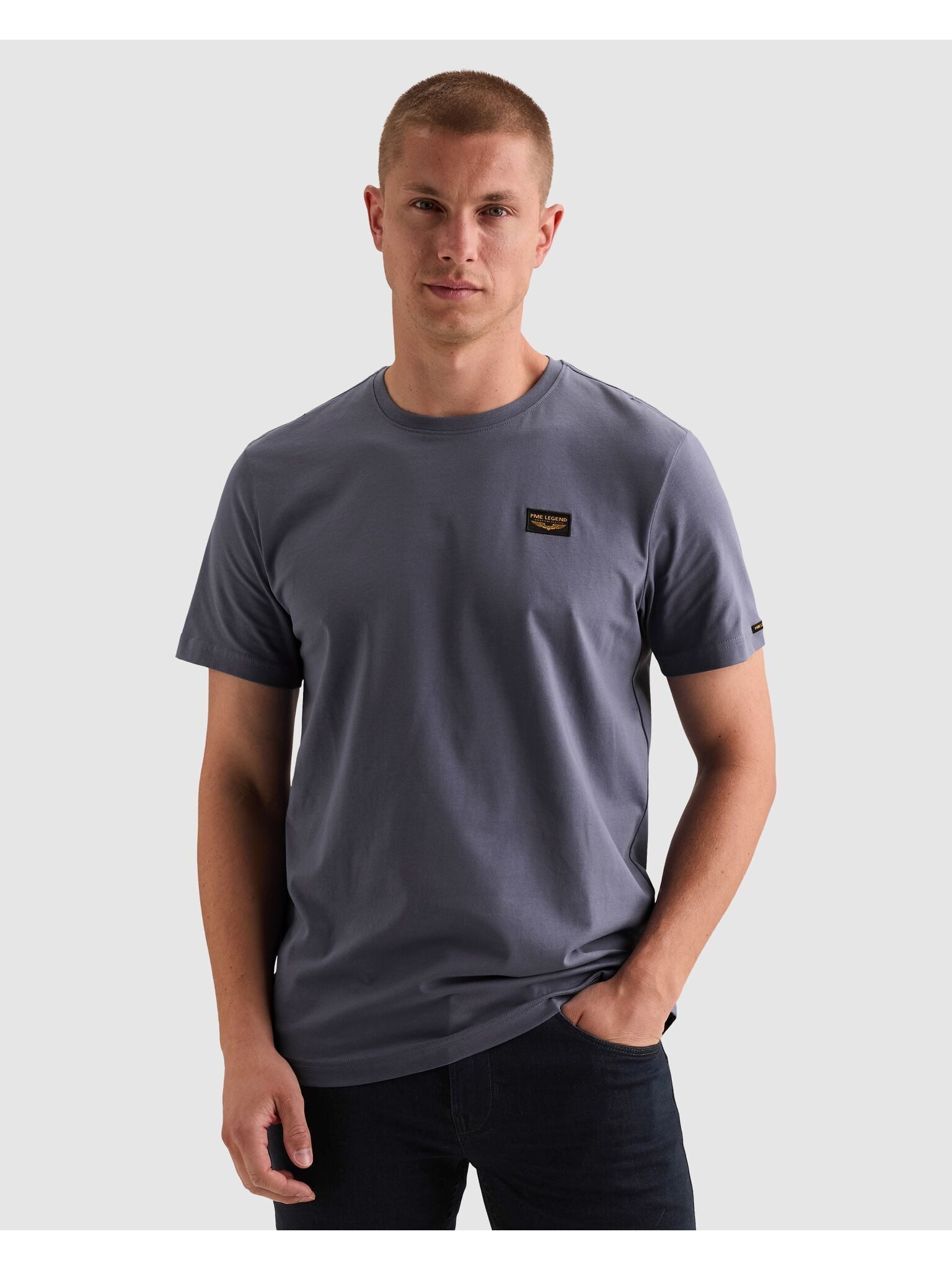 PME LEGEND T-Shirt mit Logobadge