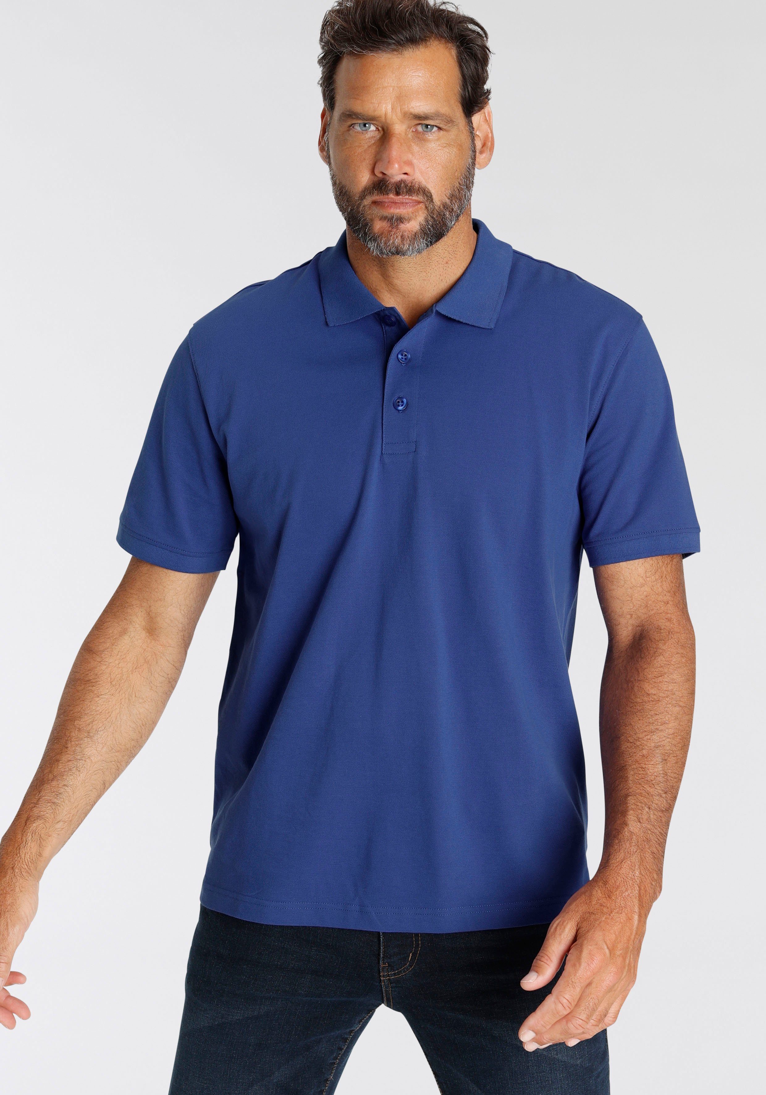 Man's World Poloshirt Piqué royalblau