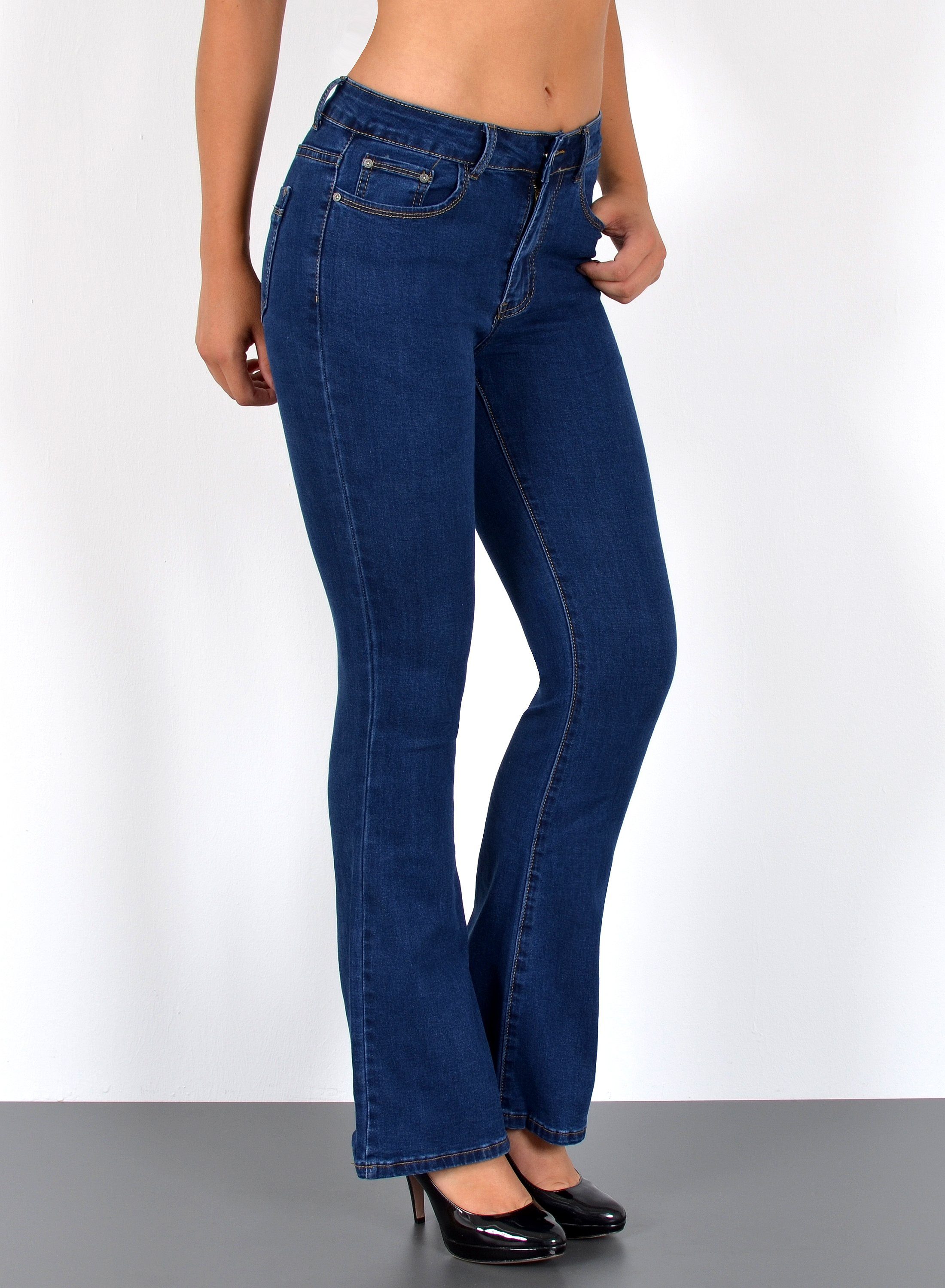 ESRA Bootcut-Jeans Bootcut Jeans Damen High günstig online kaufen