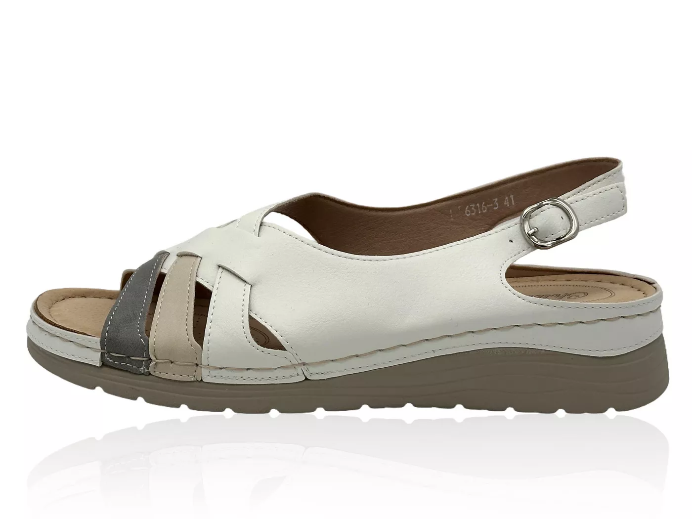 Nowaland Bequeme Damen Sandalen mit Fersenriemen Riemchensandale Stabiler Halt, weich gepolstert, flexibel und leicht