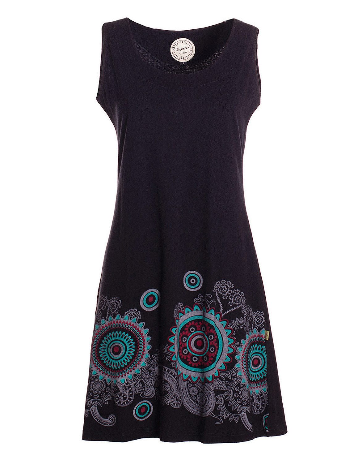 Vishes Sommerkleid Damen Hippie Mandala Print Trägerkleid Baumwolle Alterna günstig online kaufen