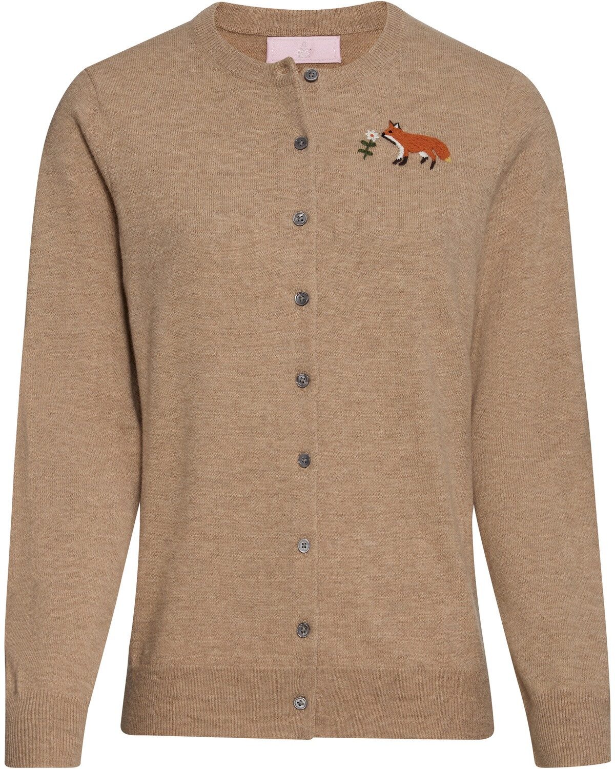 Brigitte von Schönfels Strickjacke Cardigan mit Fuchsmotiv