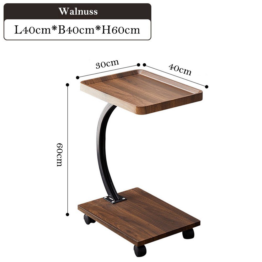 NUODWELL Beistelltisch Beistelltisch C-Form, Beweglicher Holz Couchtisch Kl günstig online kaufen