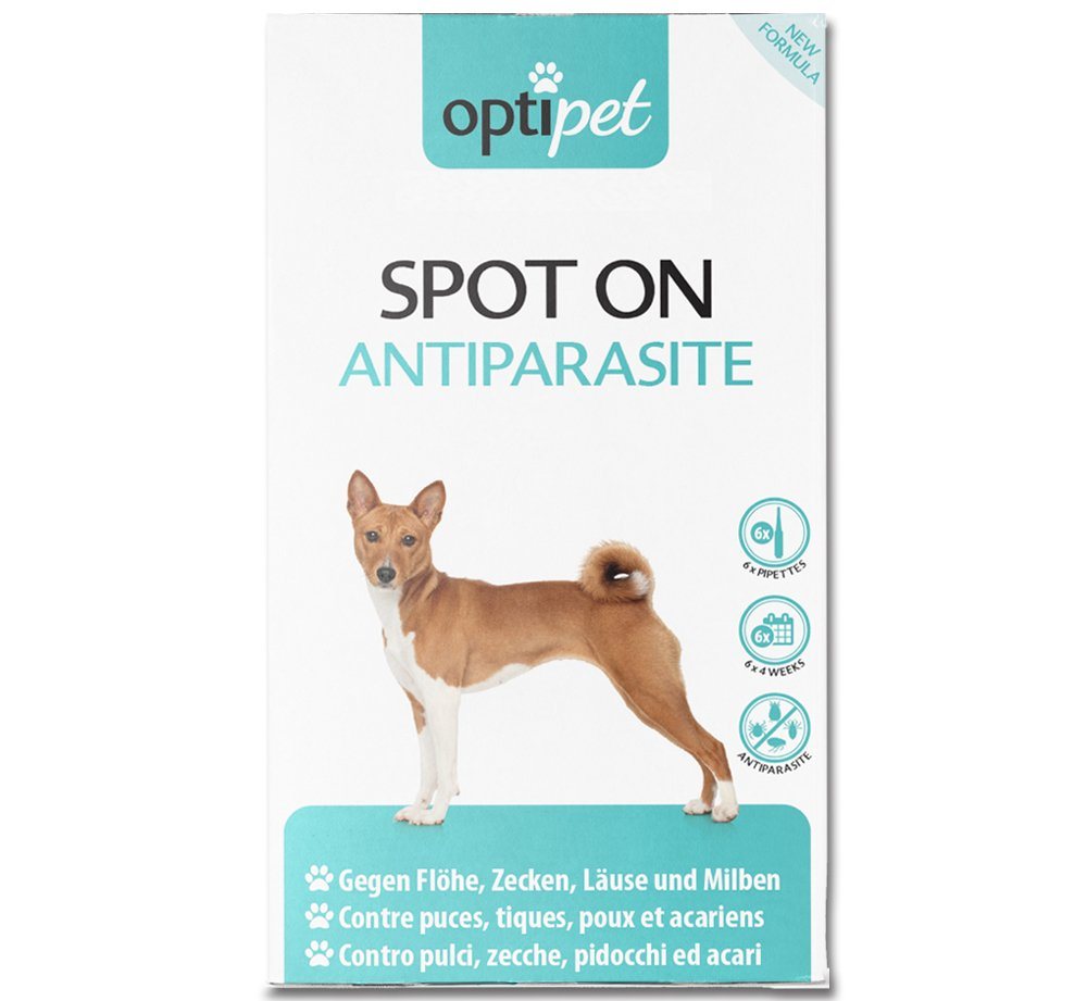 Thumbnail - OptiPet Zeckenschutzmittel Spot on Hund Floh- Zecken Abwehr Insektenbekämpfung, 4-St., wirkt abweisend bis zu 24 Wochen ...