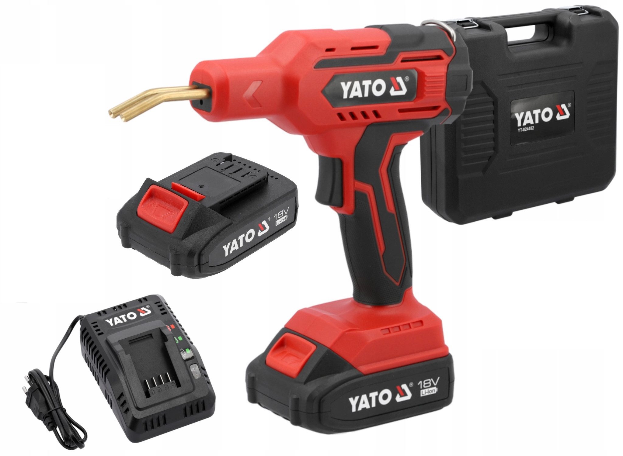 Yato Lötpistole Akku Kunststoffschweißgerät 18V (1xAkku 2Ah), Akku Kunststoffschweißgerät 18V (1xAkku 2Ah)