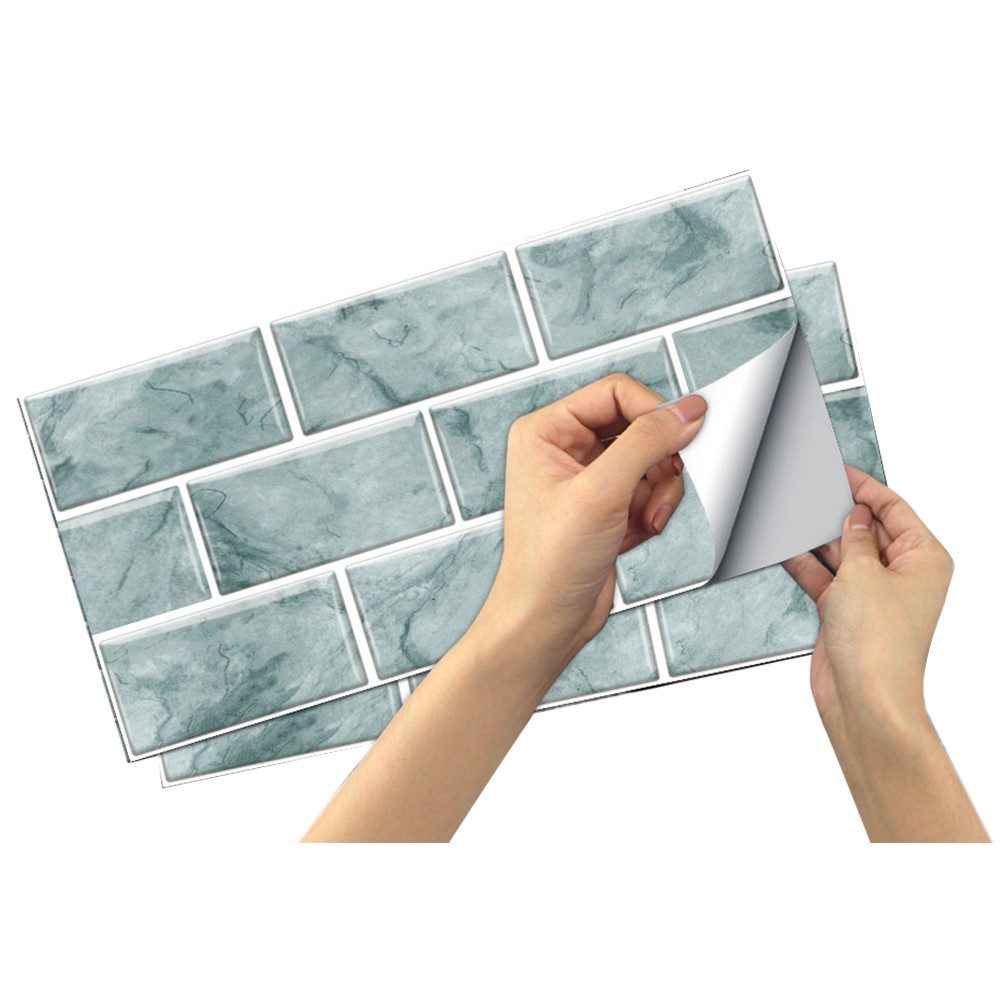 Coonoor Fliesenaufkleber 12 Stück 15x30cm, Fliesenaufkleber, selbstklebende günstig online kaufen