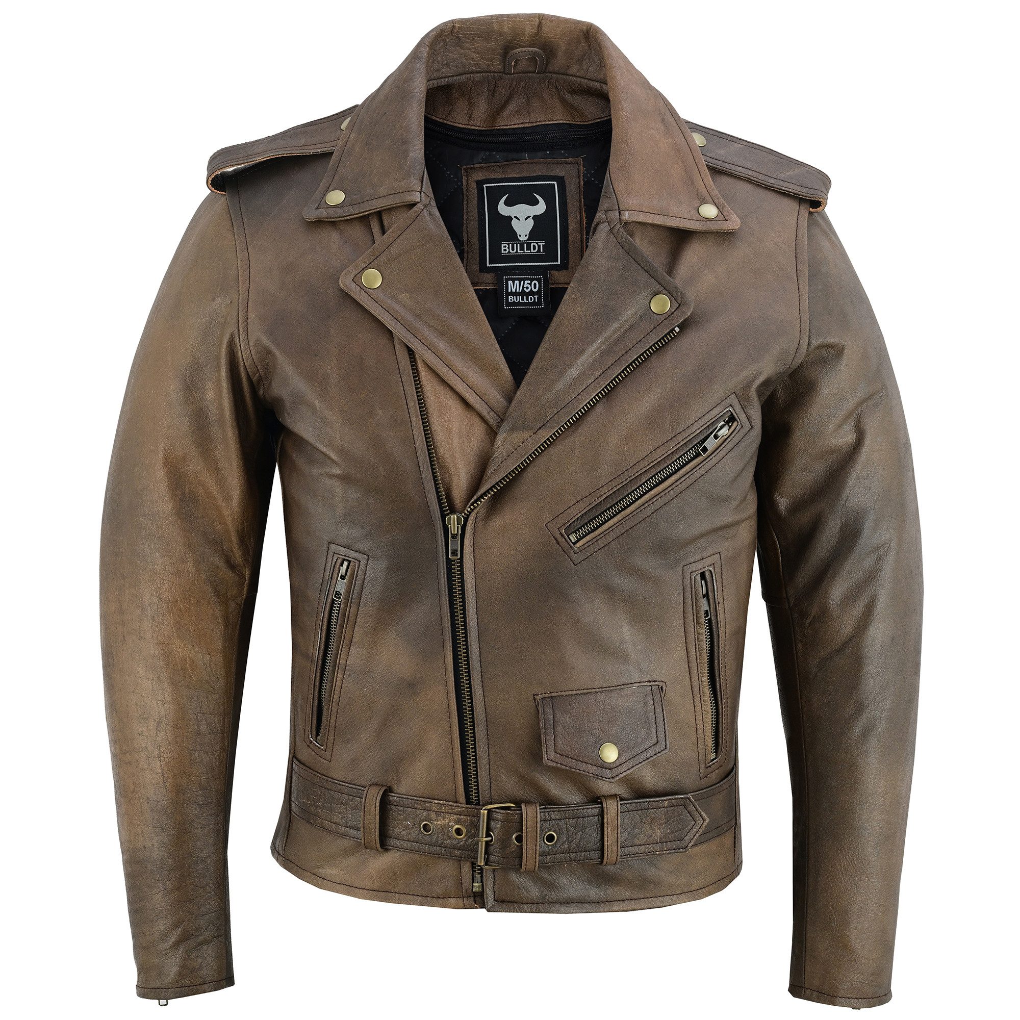 BULLDT Motorradjacke BLD418J Rockerjacke Chopper Lederjacke Brando Retro vi günstig online kaufen