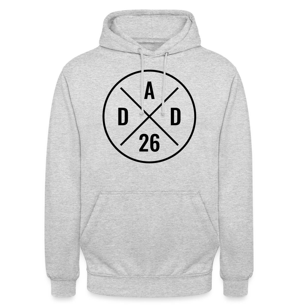 Hoodie Dad 2026 Modernes Papa Logo Geschenk Unisex Hoodie