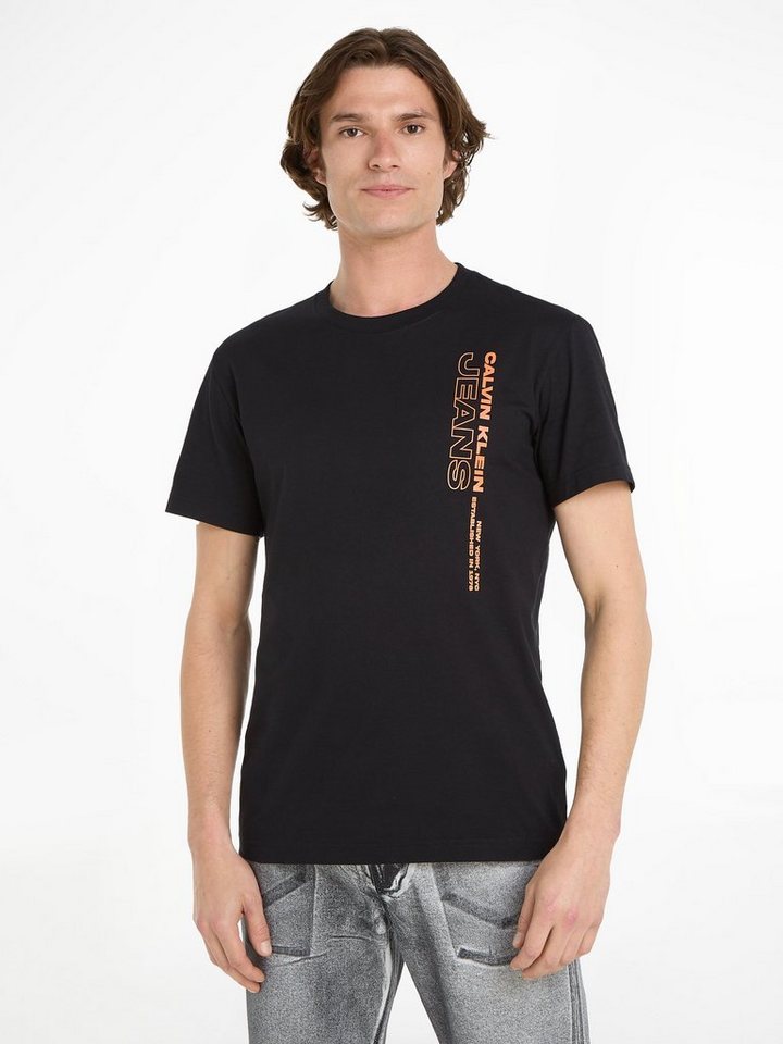 Calvin Klein Jeans T-Shirt STACKED OUTLINE LOGO TEE | Sport-T-Shirts