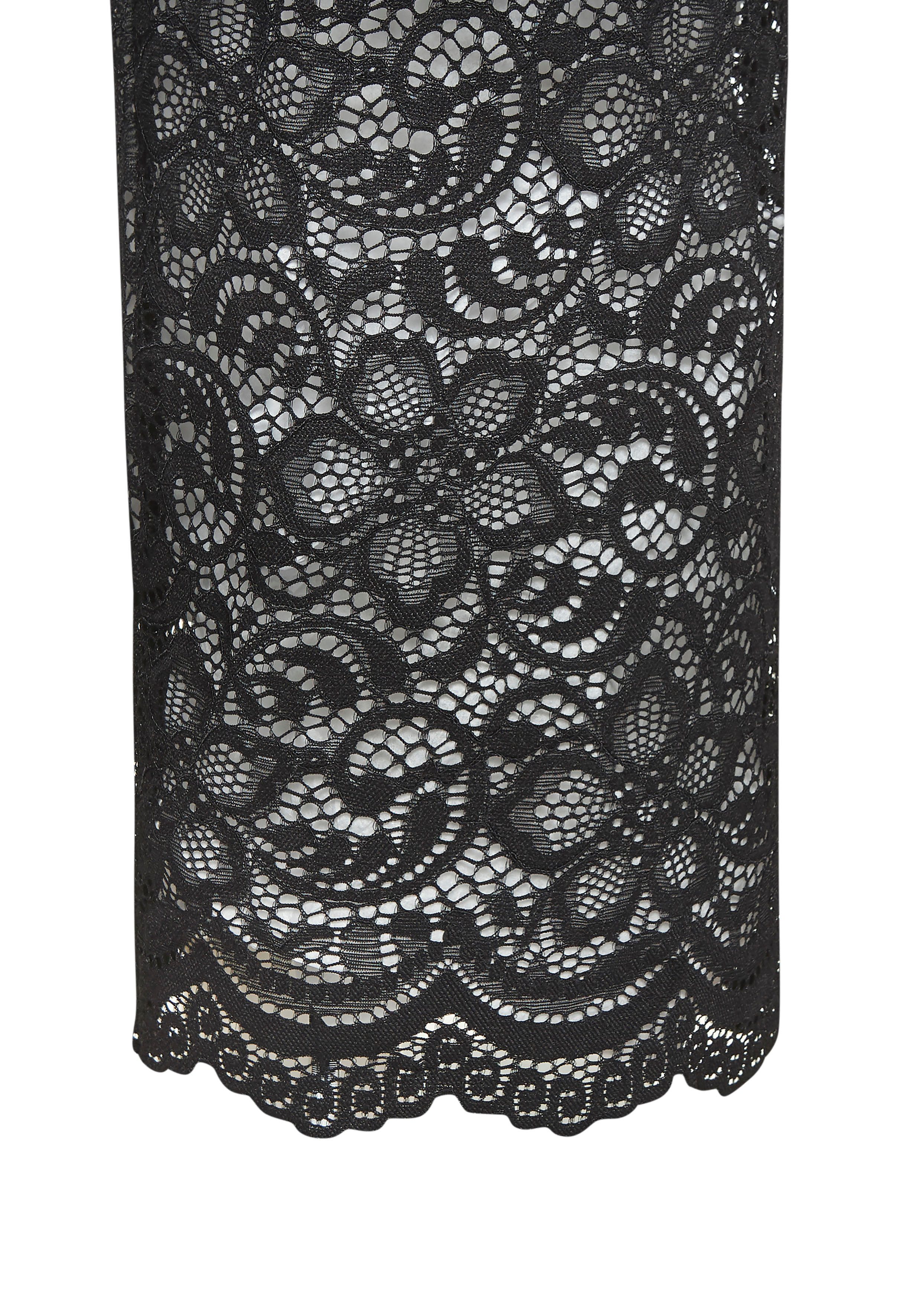 LASCANA Schlupfhose aus transparenter Spitzenware mit integrierter Shorts