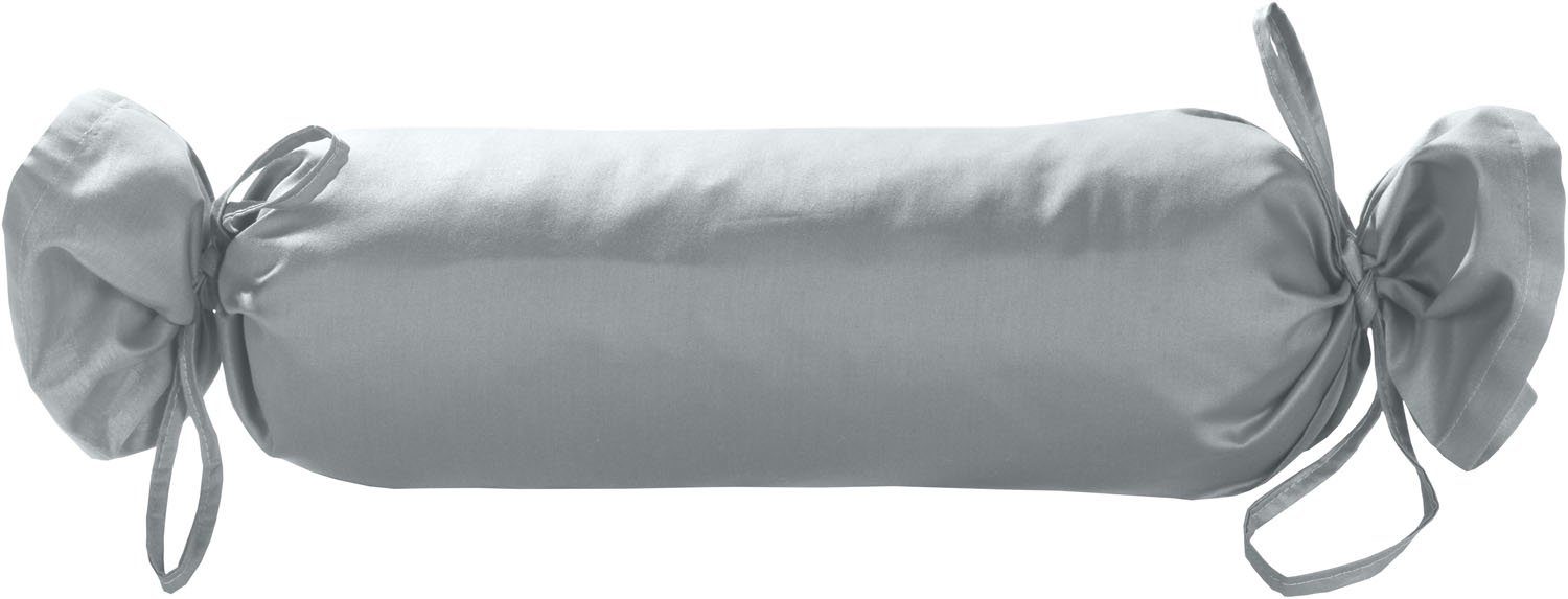 BETTWAESCHE-MIT-STIL Nackenrollenbezug Mako Satin Nackenrollen Bezug 15x40 uni einfarbig, (1 Stück)