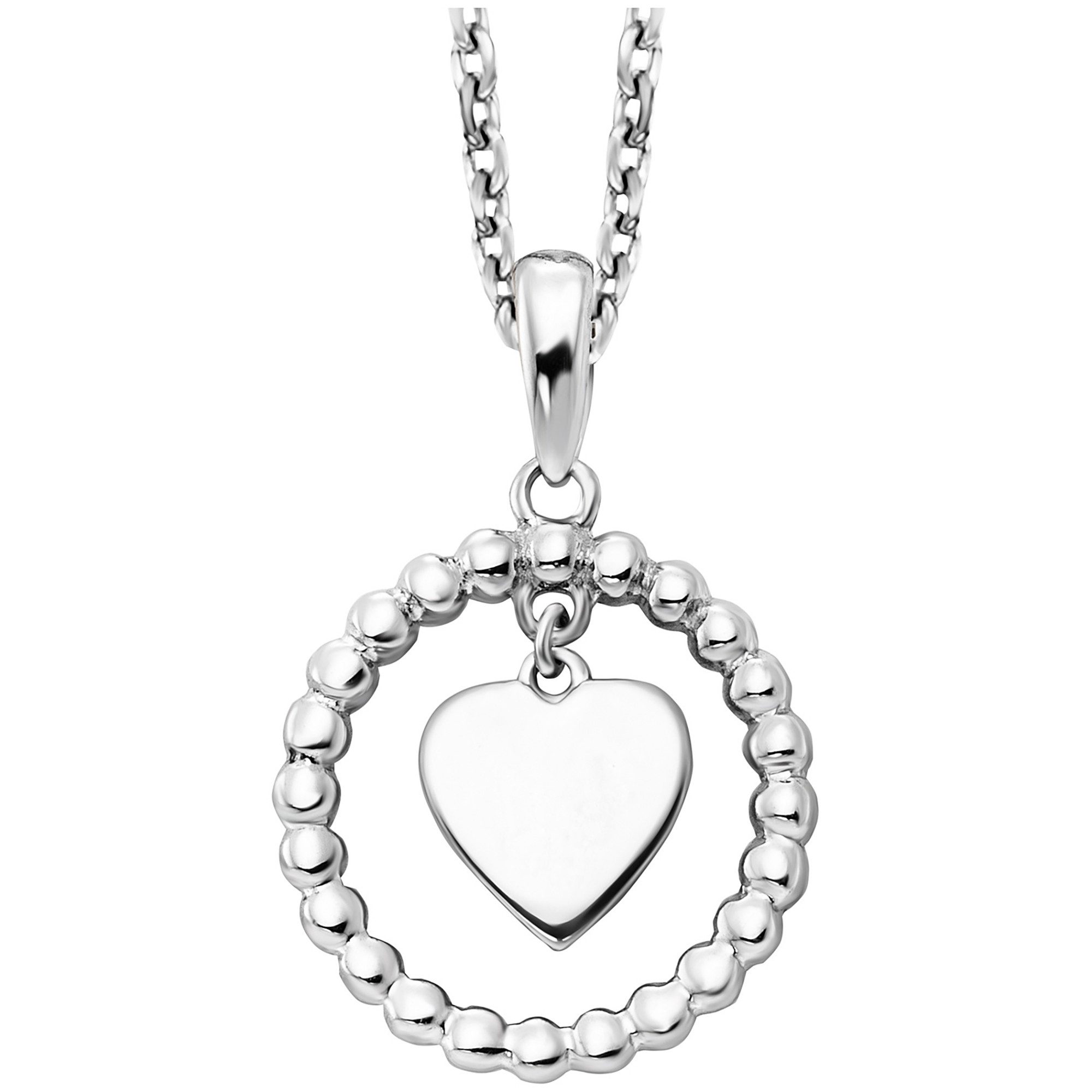 Julie Julsen Kette mit Anhänger 925/- Sterling Silber rhodiniert Moving Heart