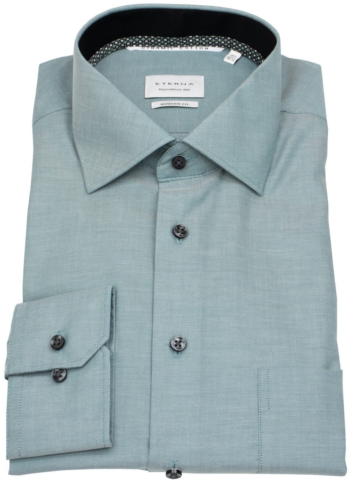 Eterna Businesshemd Modern Fit leicht tailliert bügelfrei Kentkragen günstig online kaufen