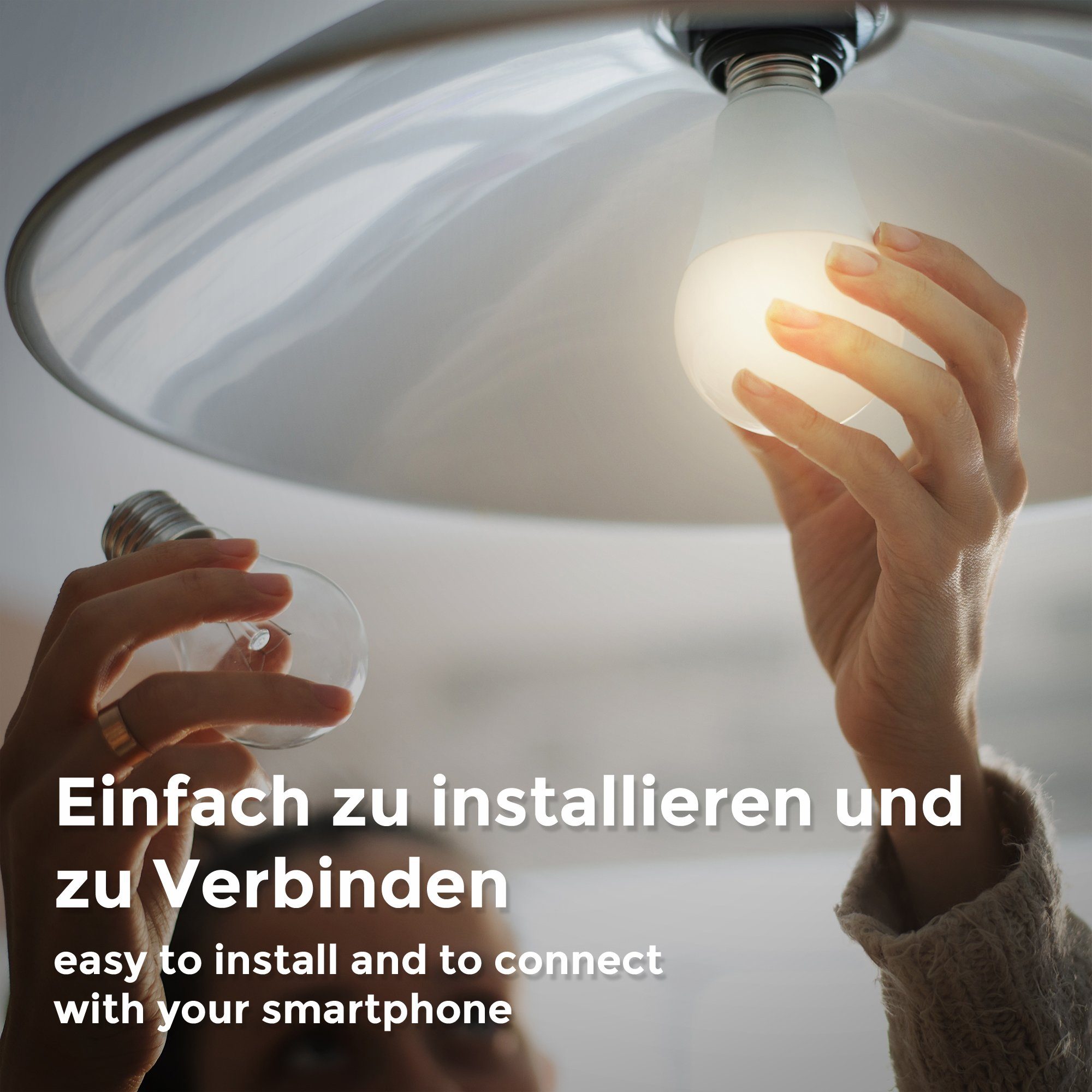 LED-Lampe, App-Steuerung, WiFi, LED-Leuchtmittel, Smart Home B.K.Licht dimmbar Warmweiß, E27, 2 St., RGB,