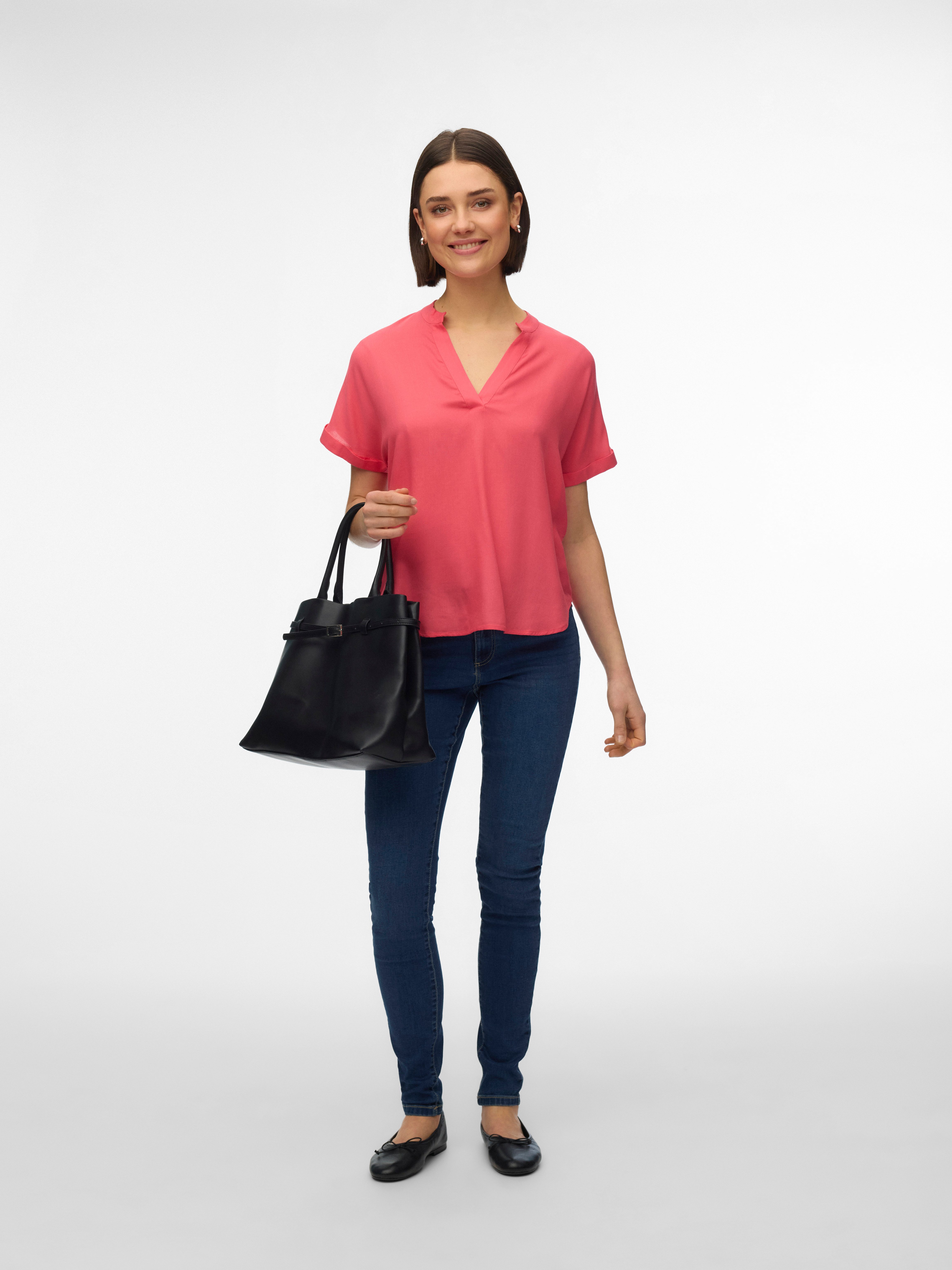 Vero Moda Shirtbluse VMBEAUTY SS TOP GA NOOS Viskose, regular fit