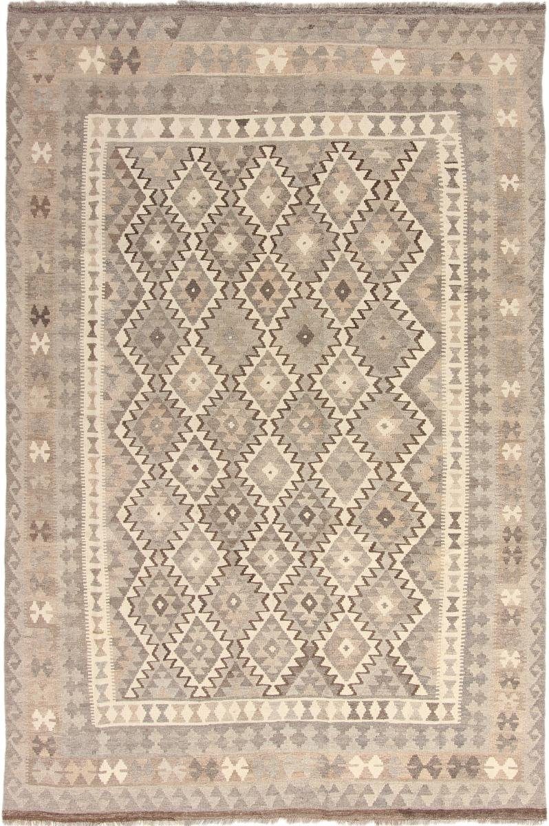 Orientteppich Kelim Afghan 202x298 Handgewebter Orientteppich, Nain Trading, rechteckig, Höhe: 3 mm | Kurzflor-Teppiche