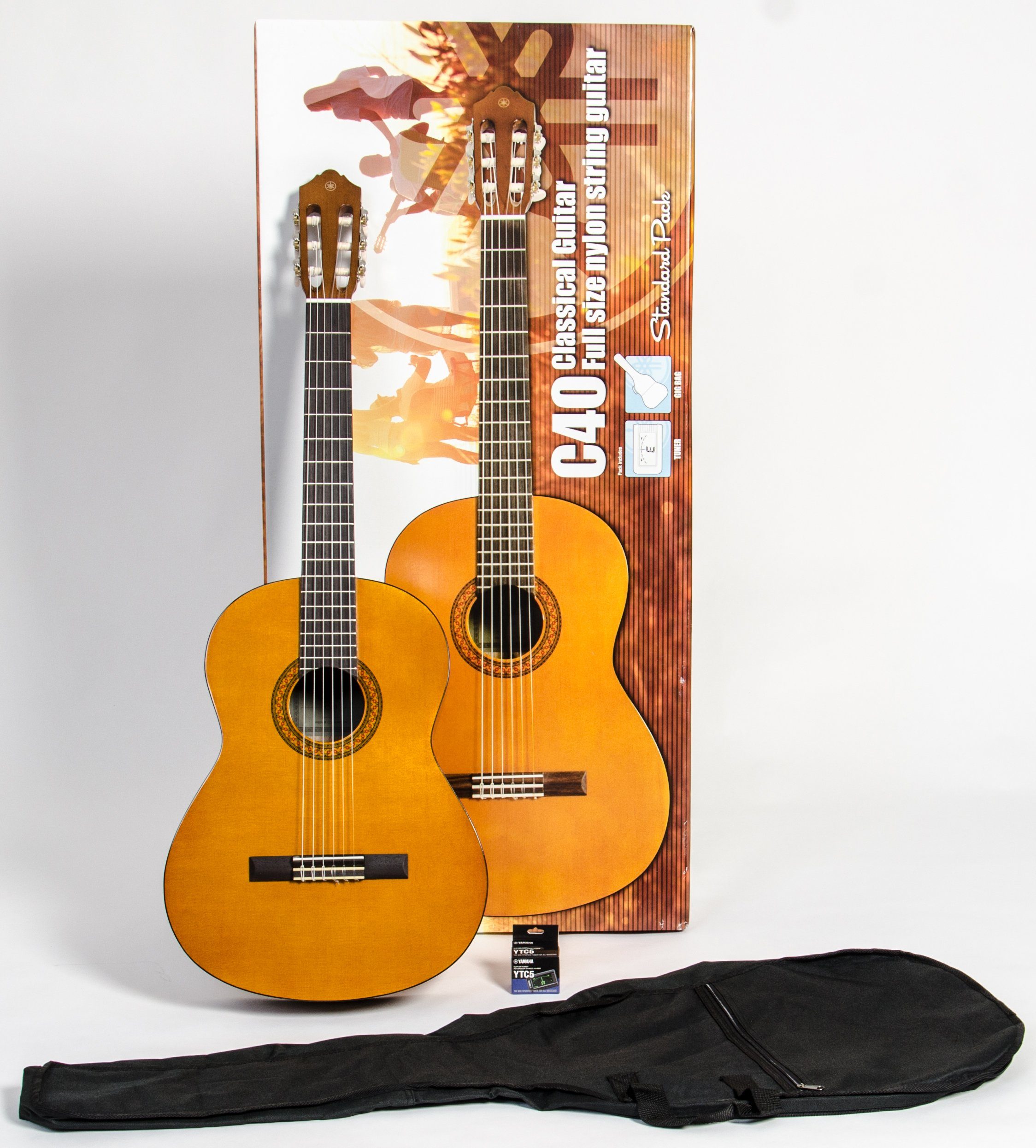 Yamaha Konzertgitarre C40 Standard 4/4, Set, inklusive Stimmgerät