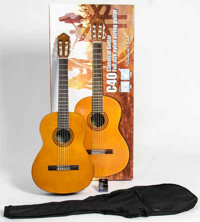 Yamaha Konzertgitarre »C40 Standard 4/4« 4/4, inklusive Stimmgerät