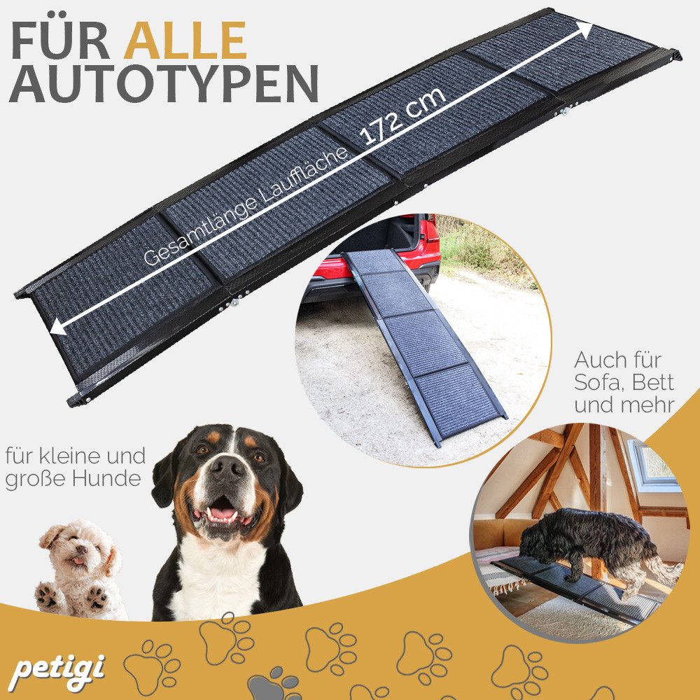 Petigi Hunderampe Hunderampe Teppich 180 cm günstig online kaufen