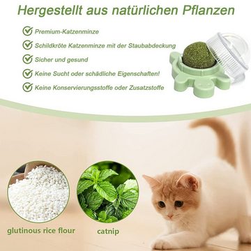 Juoungle Kauspielzeug 3 Stück Katzenminze-Bälle, Katzenspielzeug, Katzenminze Leckbare Bälle