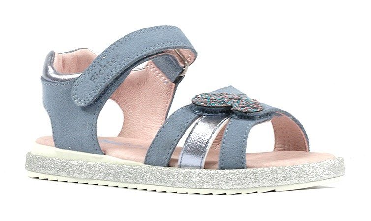 Richter Sandale, Sommerschuh, Klettschuh, Sandalette, mit Glitzer-Applikationen