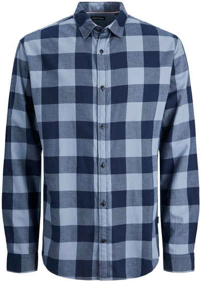 Jack & Jones Langarmhemd JJEGINGHAM TWILL SHIRT L/S NOOS