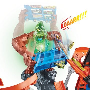 Hot Wheels Autorennbahn City Slam Gorilla, mit Geräuschen und Looping