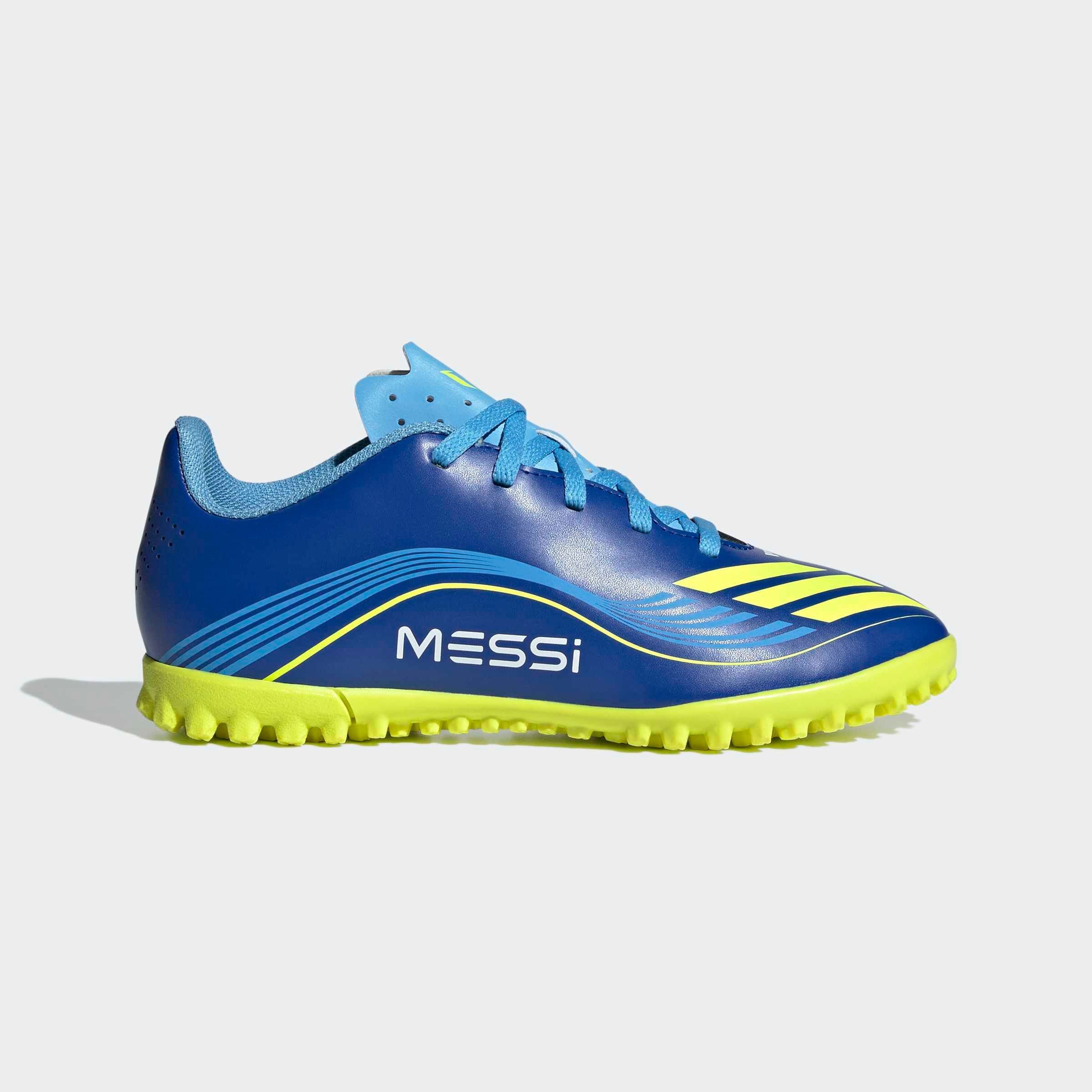 adidas Performance F50 MESSI CLUB KUNSTRASEN KINDER Fußballschuh für harte Untergründe Asche und Kunstrasen, für Kinder & Jugendliche