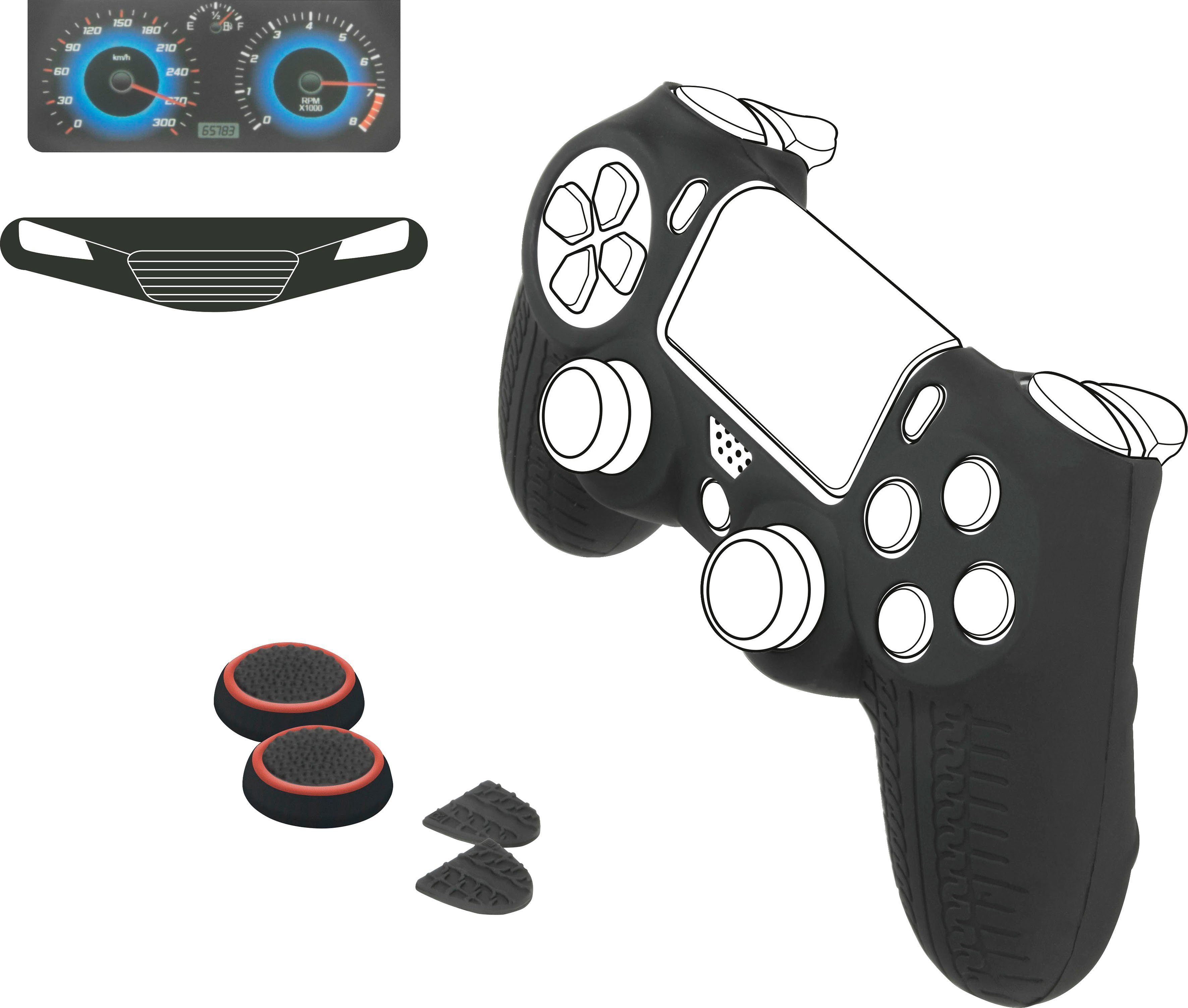 Speedlink Speedlink GUARD Silikonhülle Kit 7-in-1 Racing PS4 Zubehör  PlayStation 4, Perfekt passender Silikonüberzug, schützt vor Kratzern und  Beschädigungen