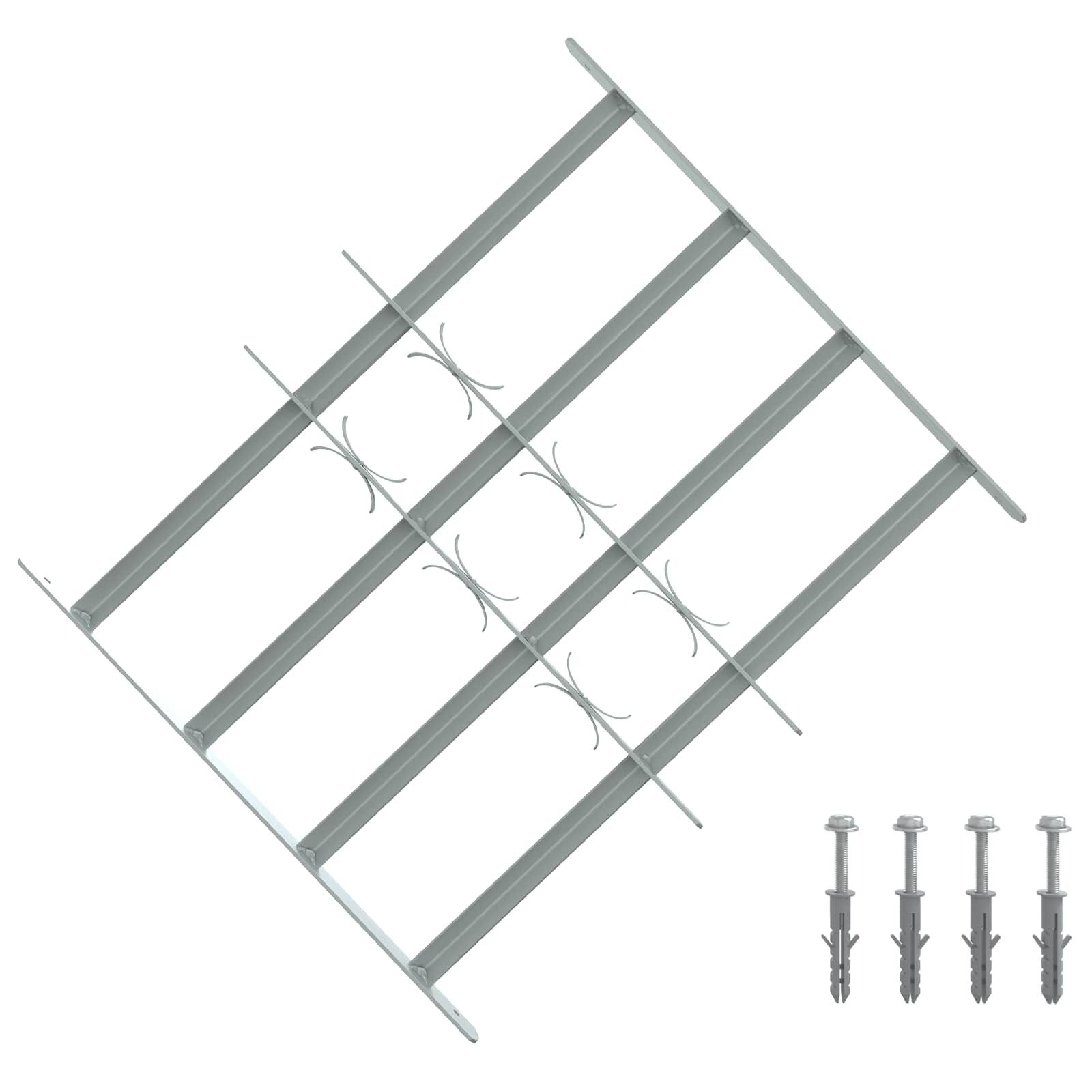 vidaXL Fenster Sicherheitsgitter für Fenster mit 4 Querstangen 3 pcs, (3 St)