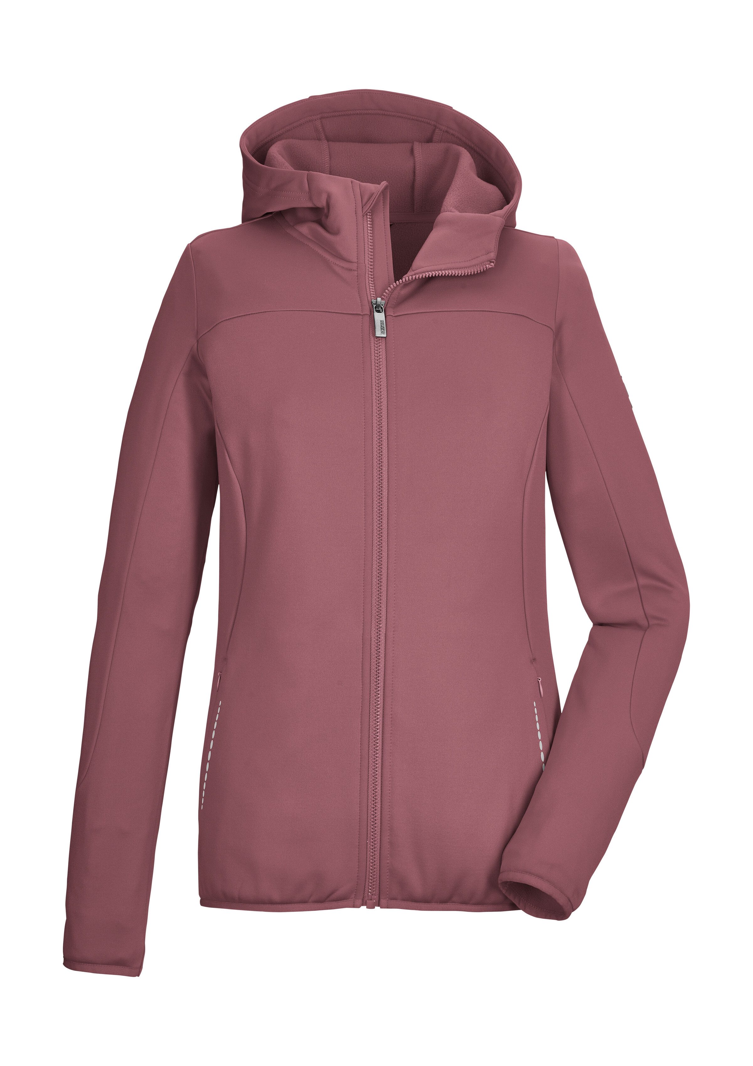 Killtec Strickjacke KOW 7 WMN FLX JCKT Sportliche Damenjacke, Comfort-Stretch, Kinnschutz, Taschen