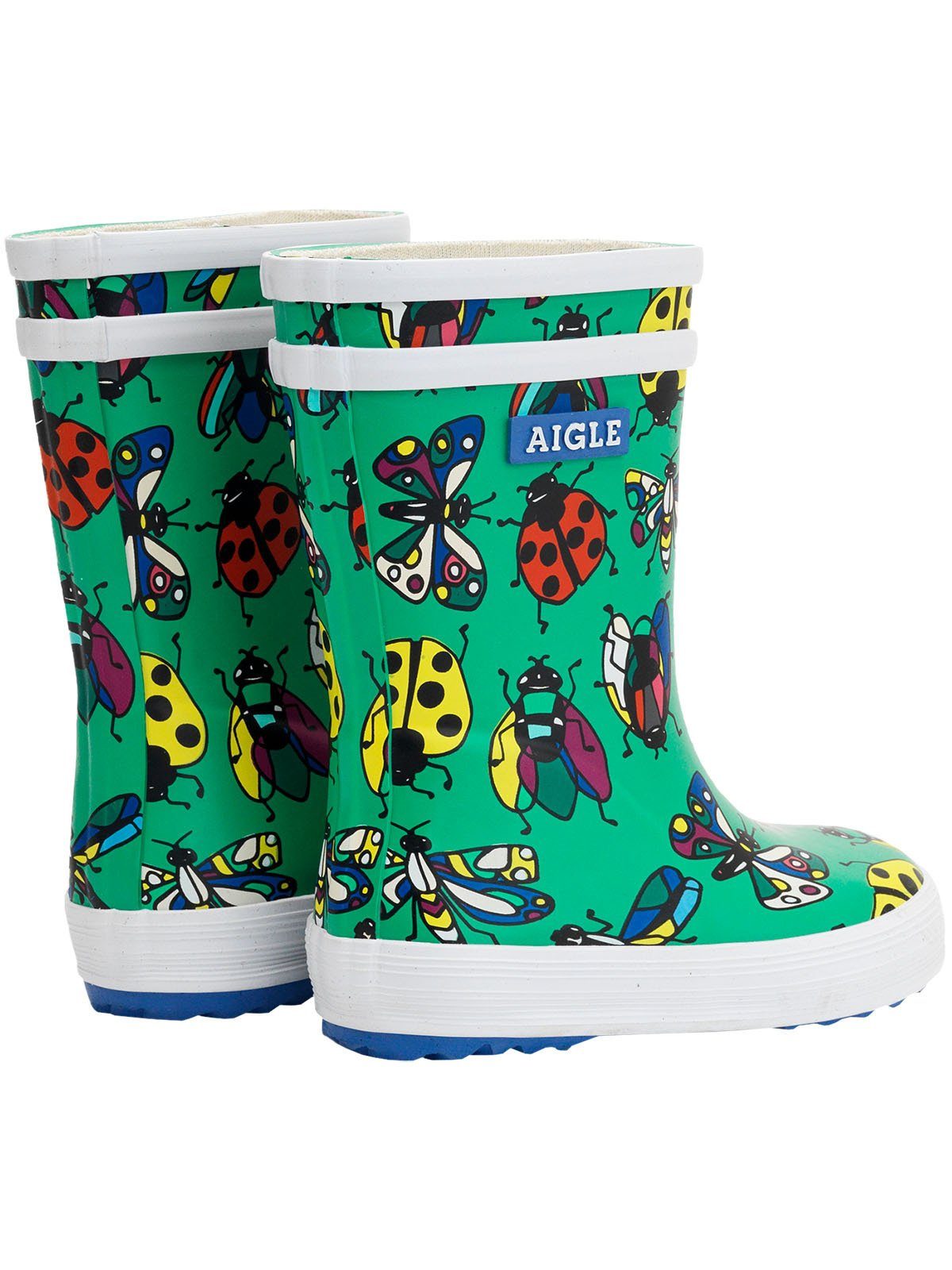 Aigle Baby-FlacTheme grün Insekten Gummistiefel