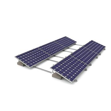 TZIpower Solar Halterung Aufständerung Flachdach Garage Balkonkraftwerk 10-40° Solarmodul-Halterung, (Komplettset)