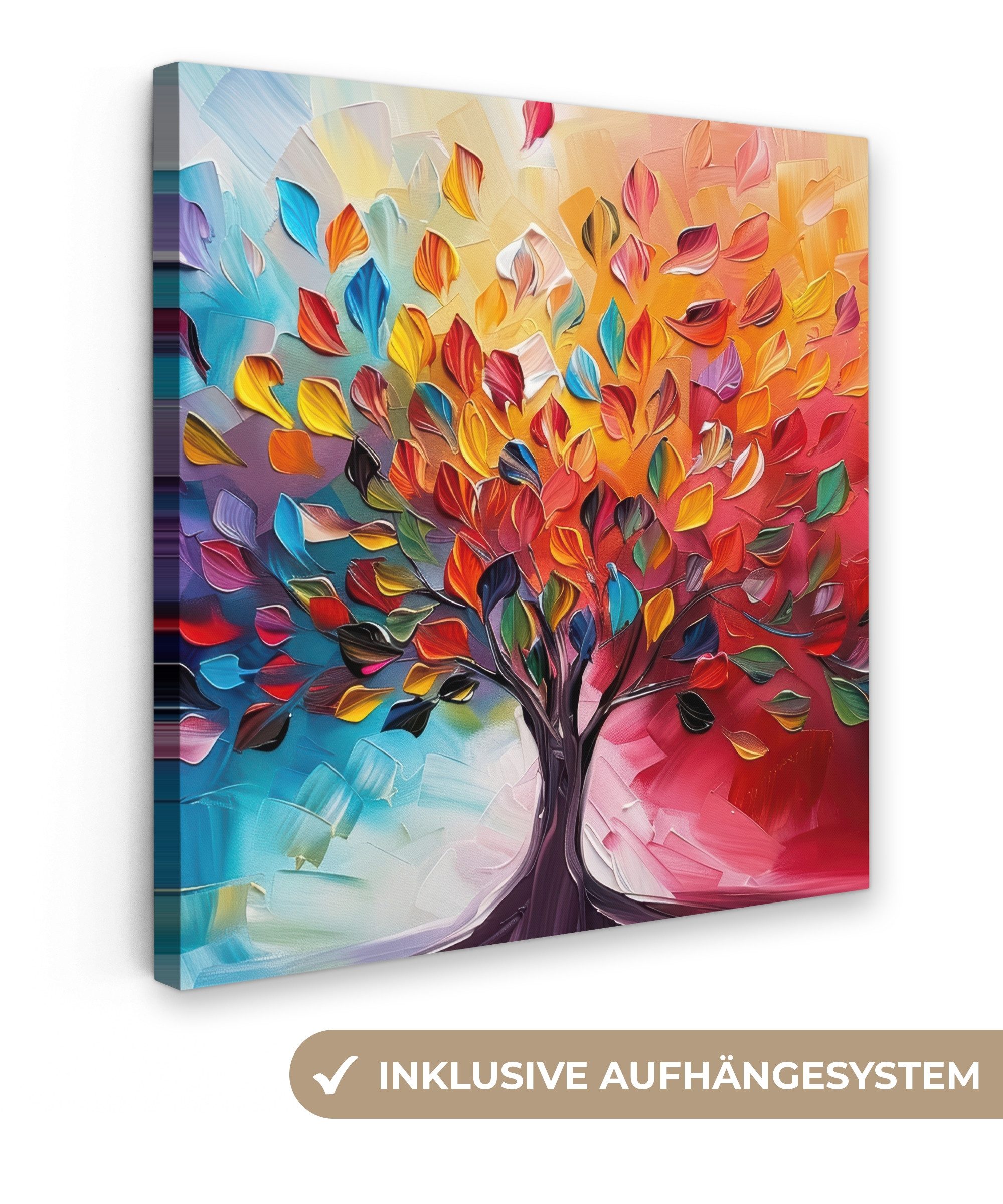 Leinwandbild Baum - Lebensbaum - Bunt - Abstrakt