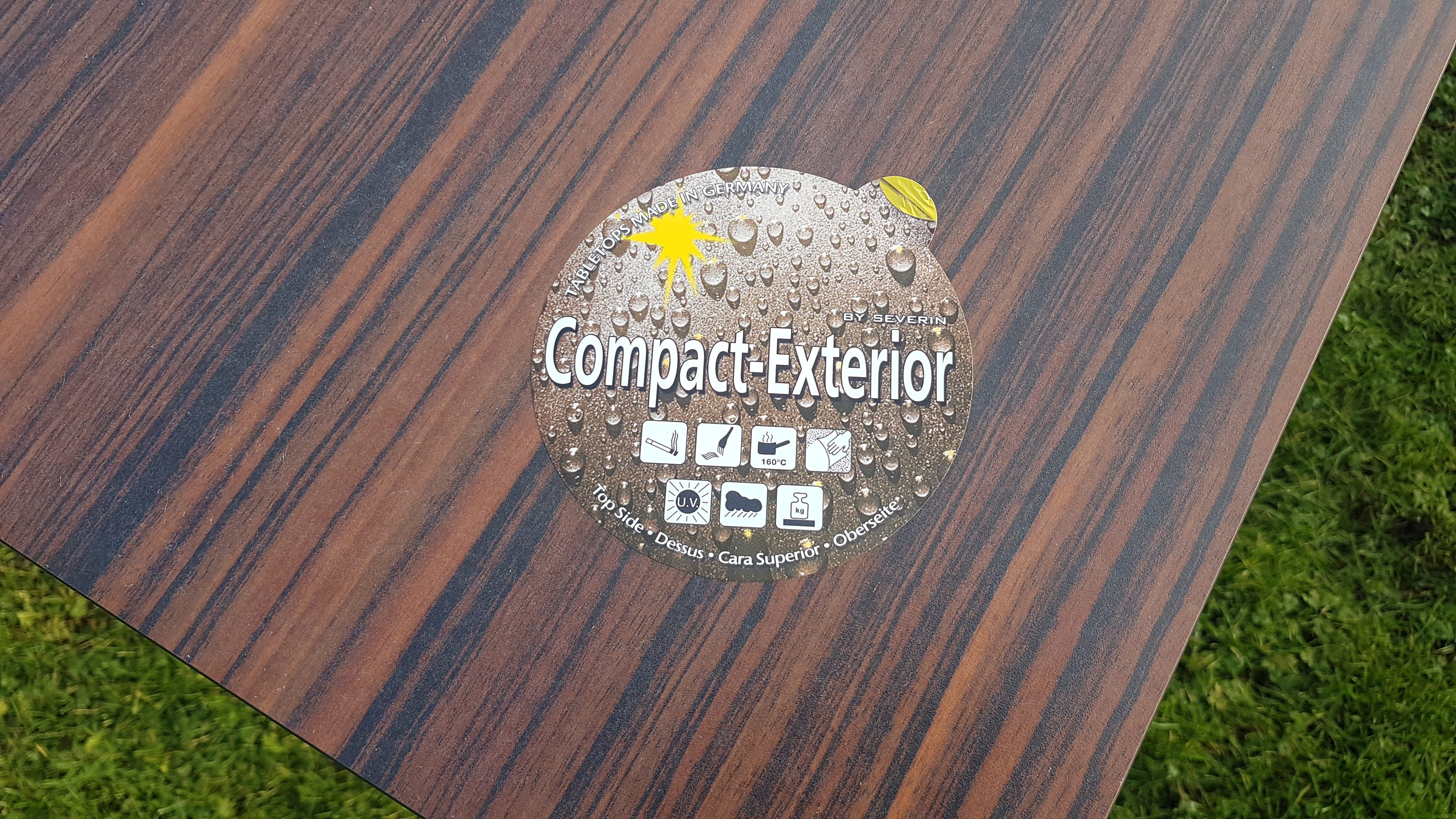 Destiny Gartentisch LOFT, Gestell Edelstahl, 68x68 oder 80x80 cm, inkl. Tischplatte HPL