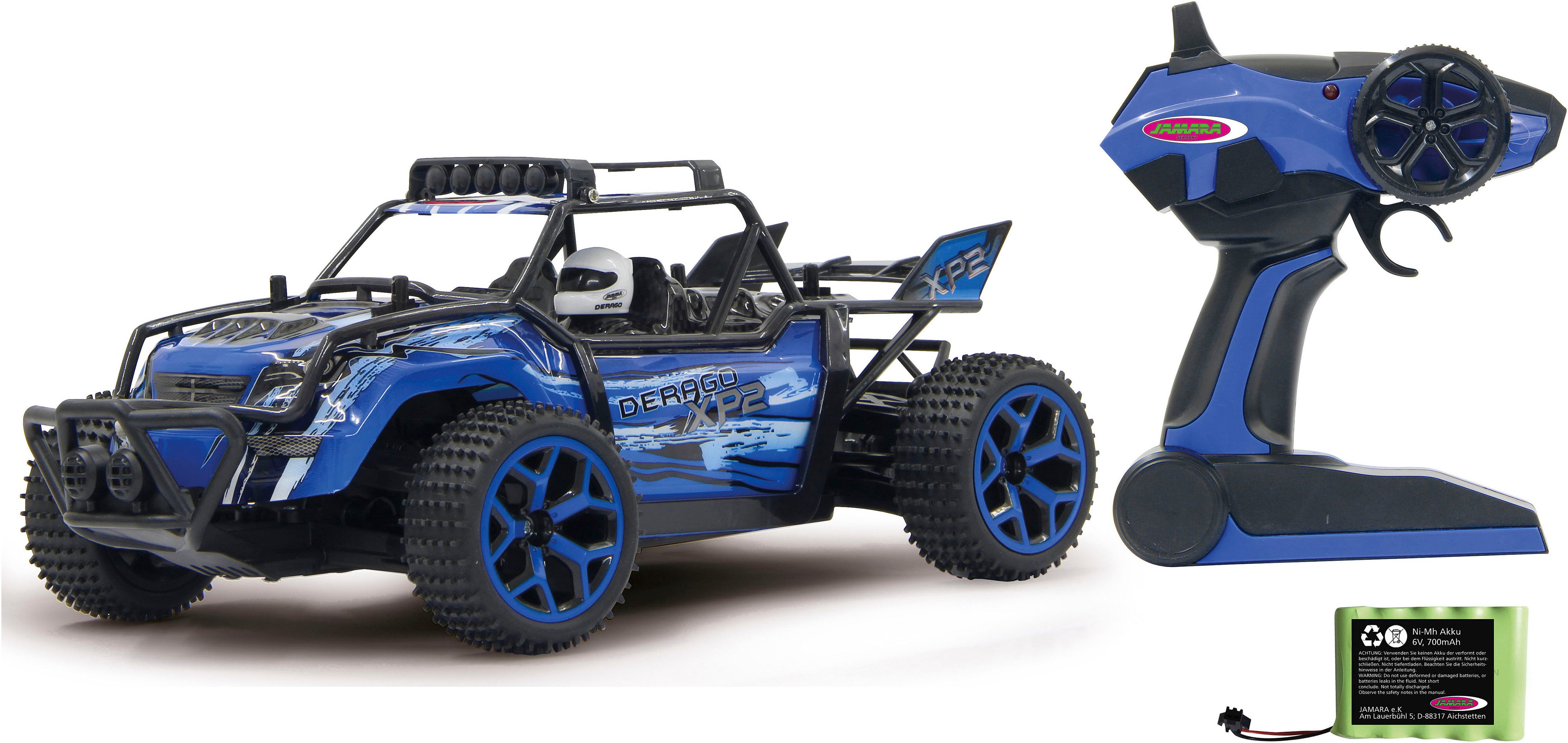 Jamara RC-Auto Derago XP2 4WD, blau 2,4GHz, mit Allradantrieb