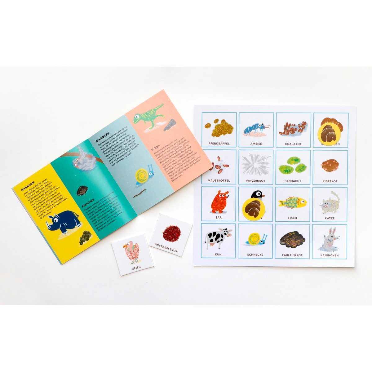 Laurence King Spiel Tierkacke Bingo Brettspiel Lustiges Lernspiel ab 4 Jahren