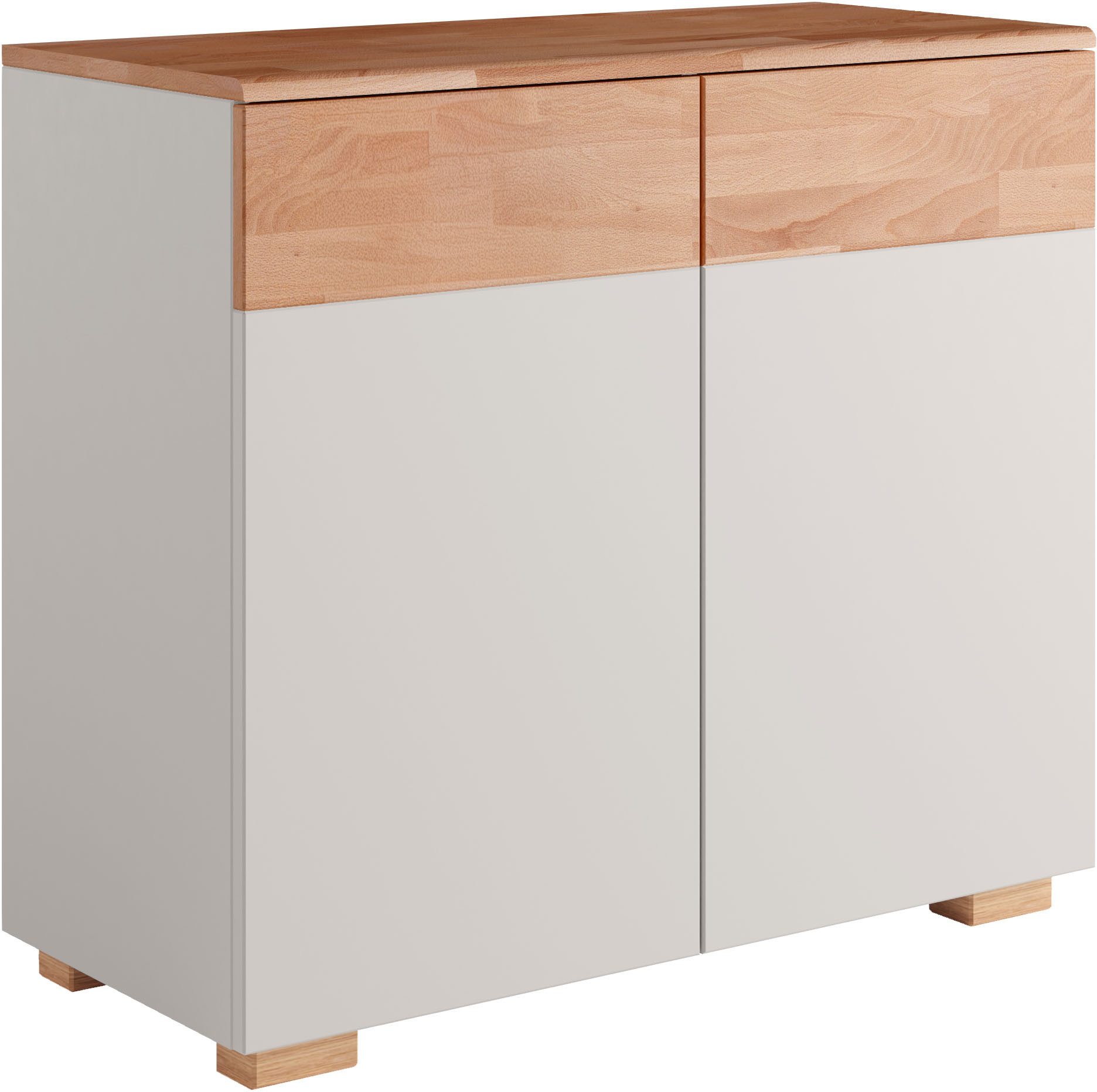 Home affaire Kommode Citra teilmassiv, Breite 90cm,moderne grifflose Optik mit push to open Funktion