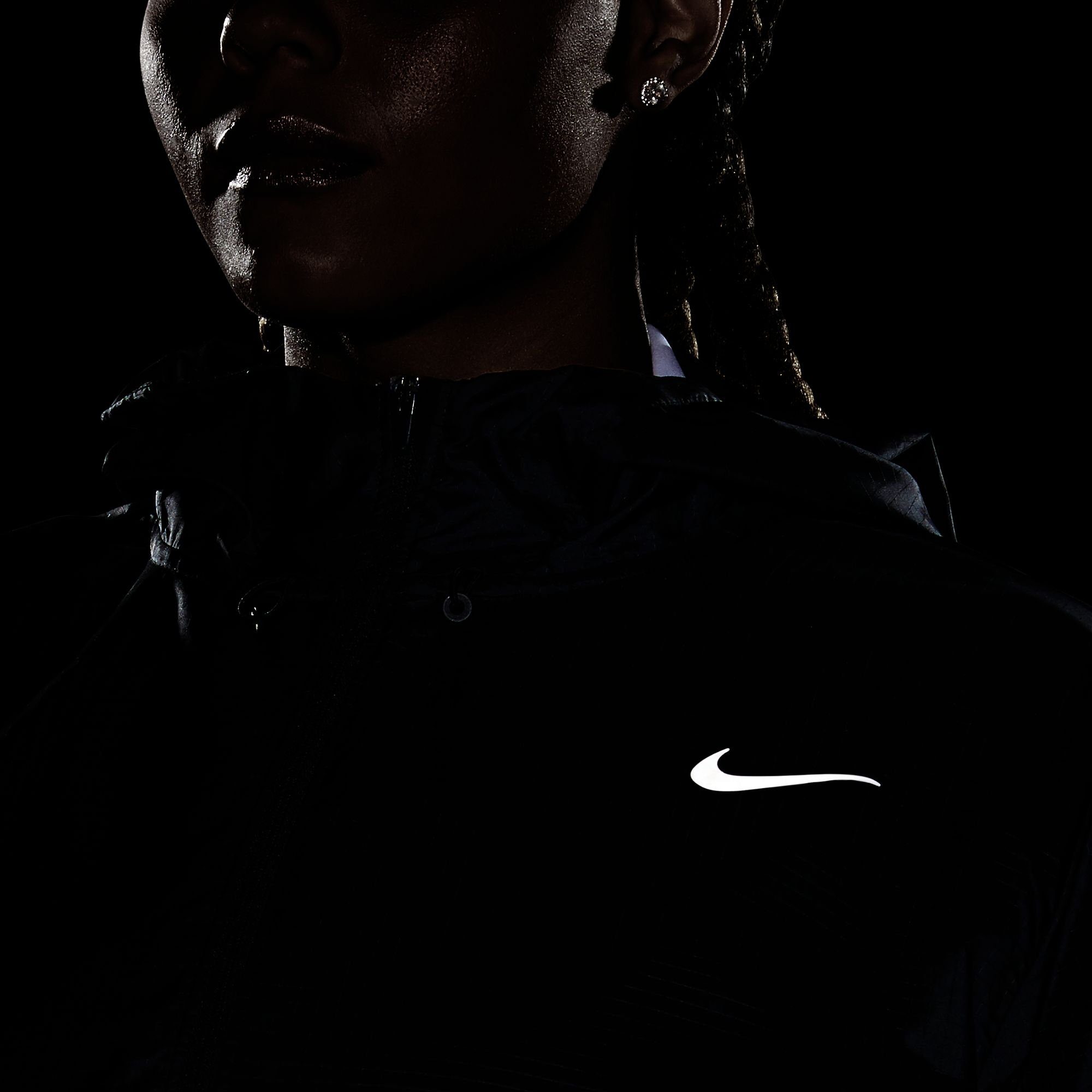 schwarz Nike Essential Running Women's Laufjacke Jacket