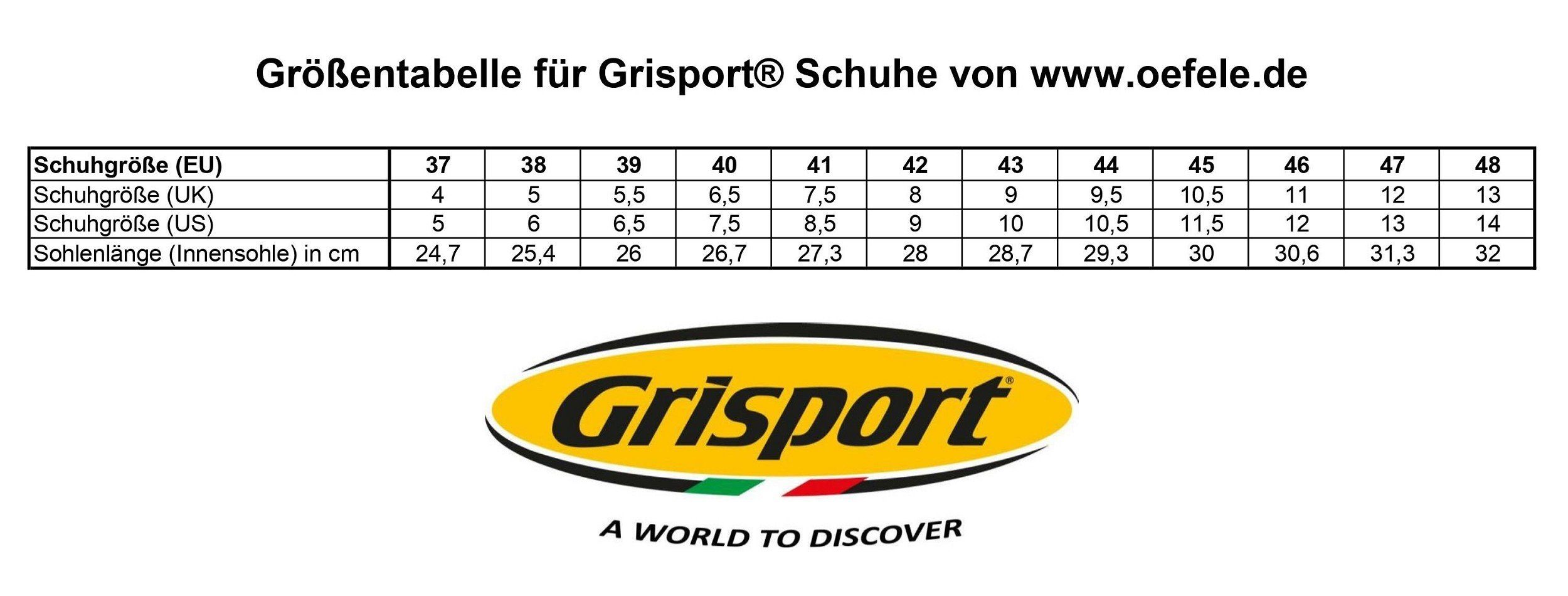 Grisport Outdoorhalbschuh "Sella" Jagdhalbschuh Freizeitschuh wasserabweisend Outdoorschuh