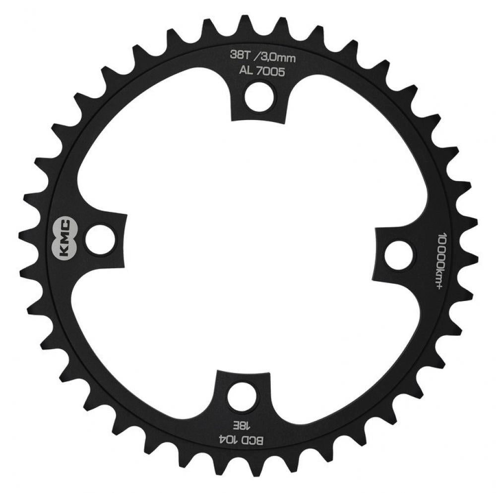 KMC Fahrradpedale KMC Kettenblatt 38 Zähne 1/2 x 1/8\" Lochkreis 104 mm AL7075 - E-Bike