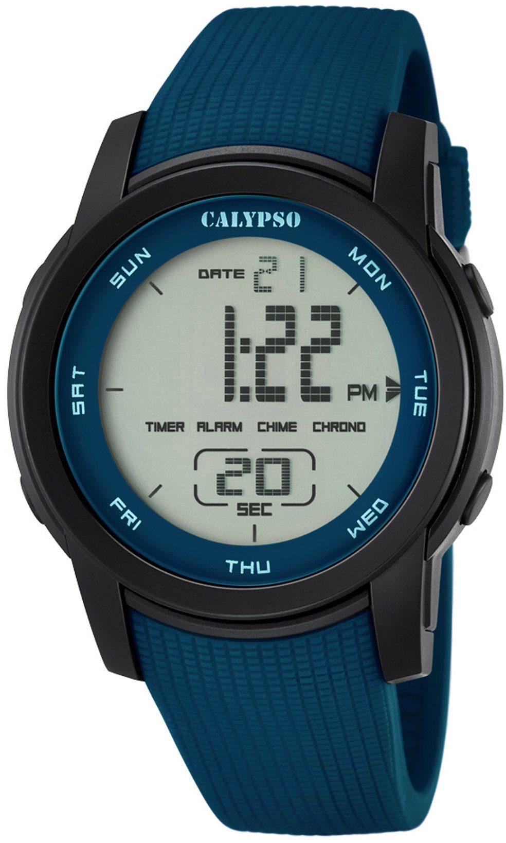 CALYPSO WATCHES Chronograph Color Splash, K5698/2, Armbanduhr, Quarzuhr, Herrenuhr, Datum, Digitalanzeige, Stoppfunktion