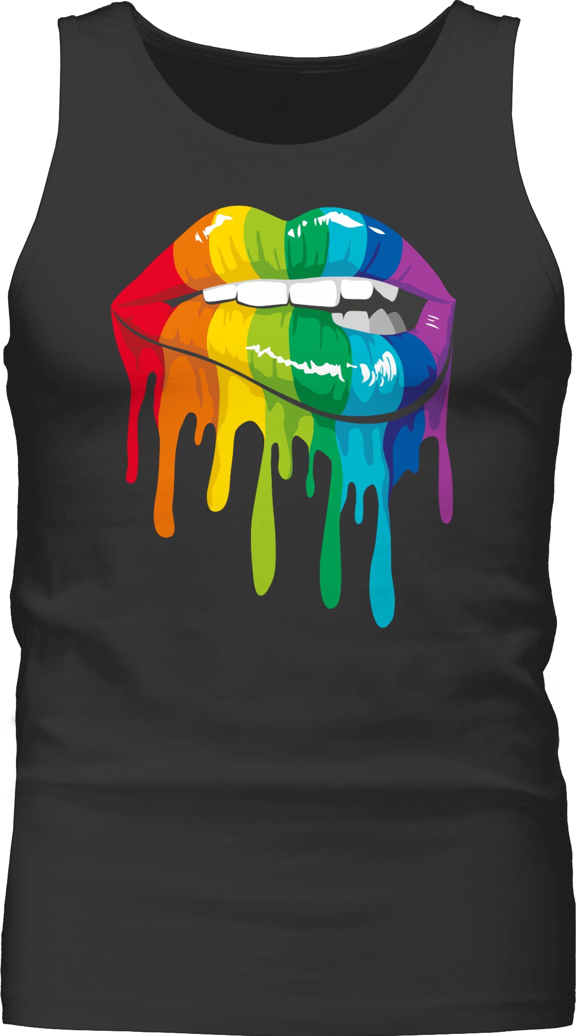 Shirtracer Tanktop Lippen LGBT & LGBTQ günstig online kaufen